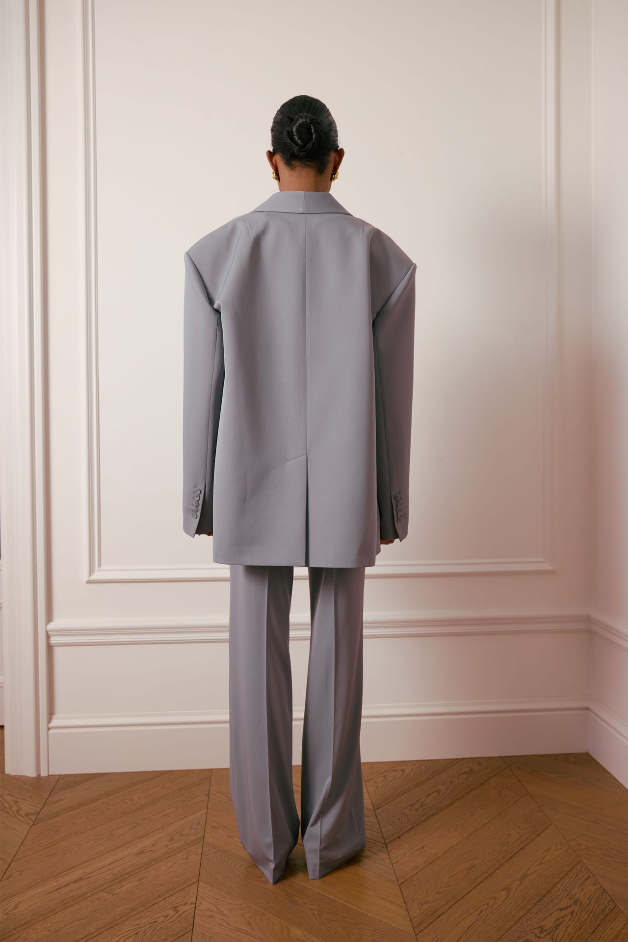Pantalon de coton lisse et ajusté - Photo 4