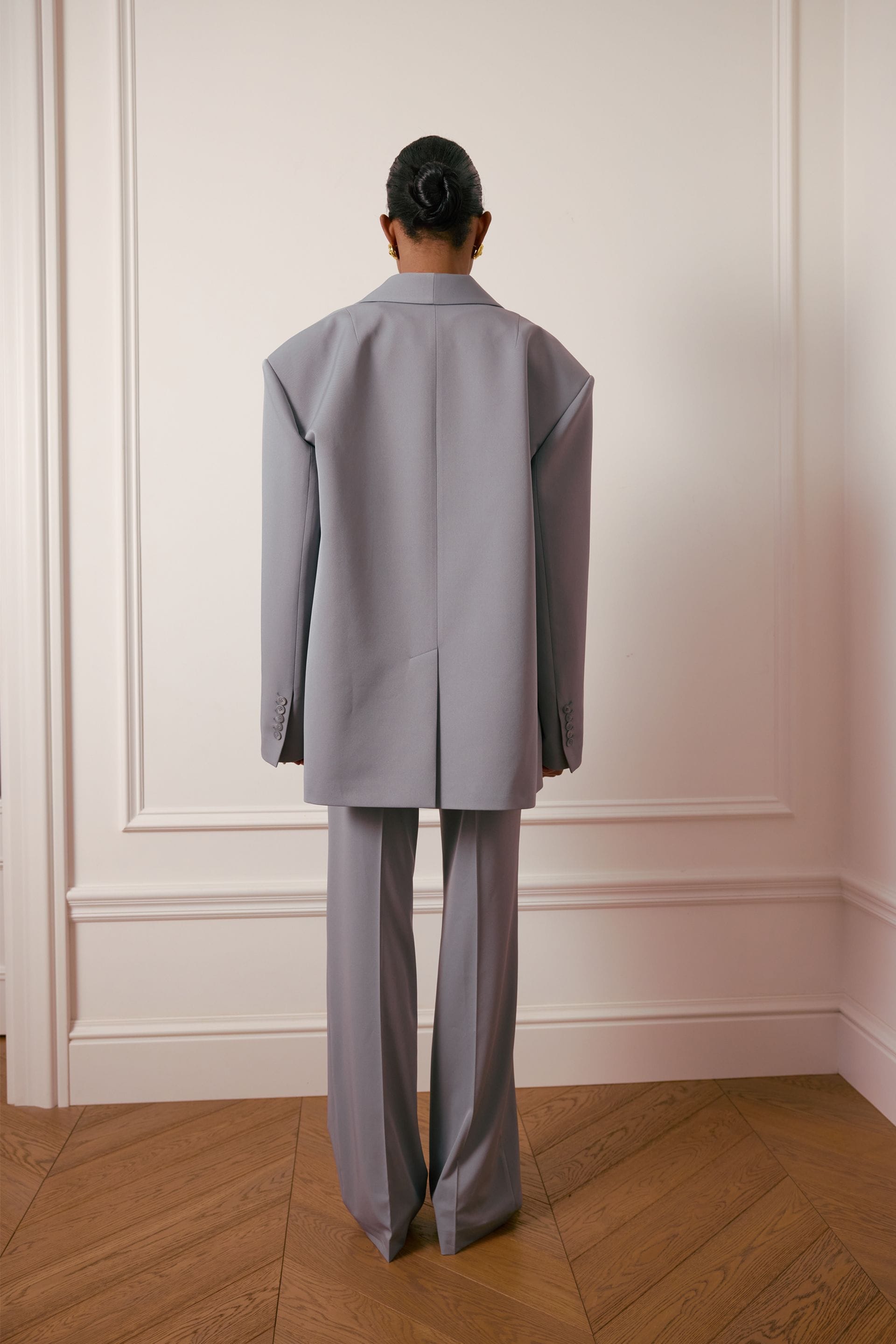 Pantalon de coton lisse et ajusté - WWB-P1123-7-42 - Photo 5