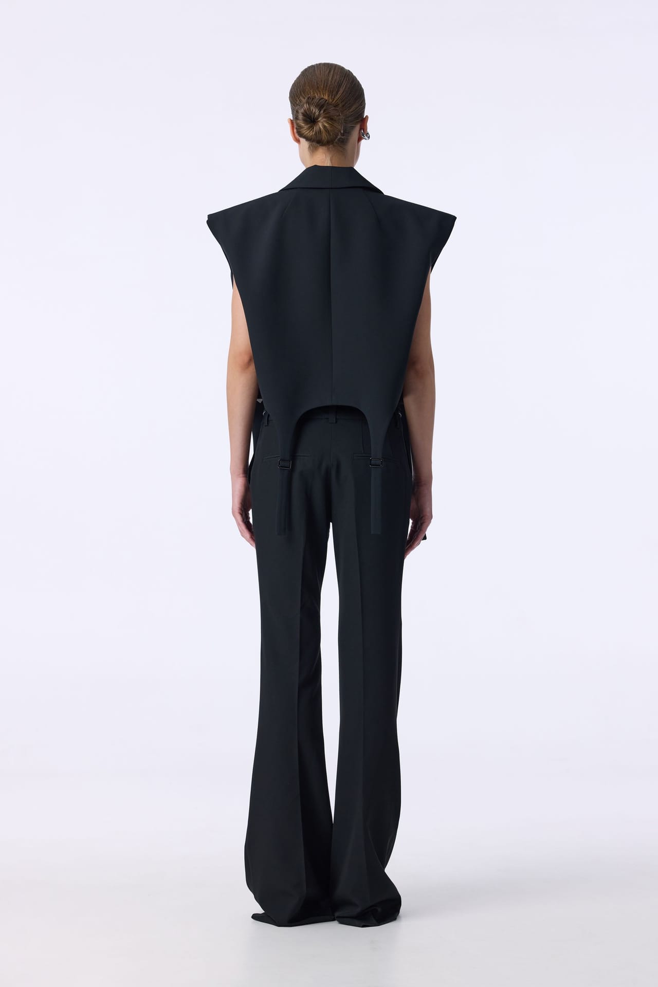 Pantalon en coton Bell bottom - Photo 2