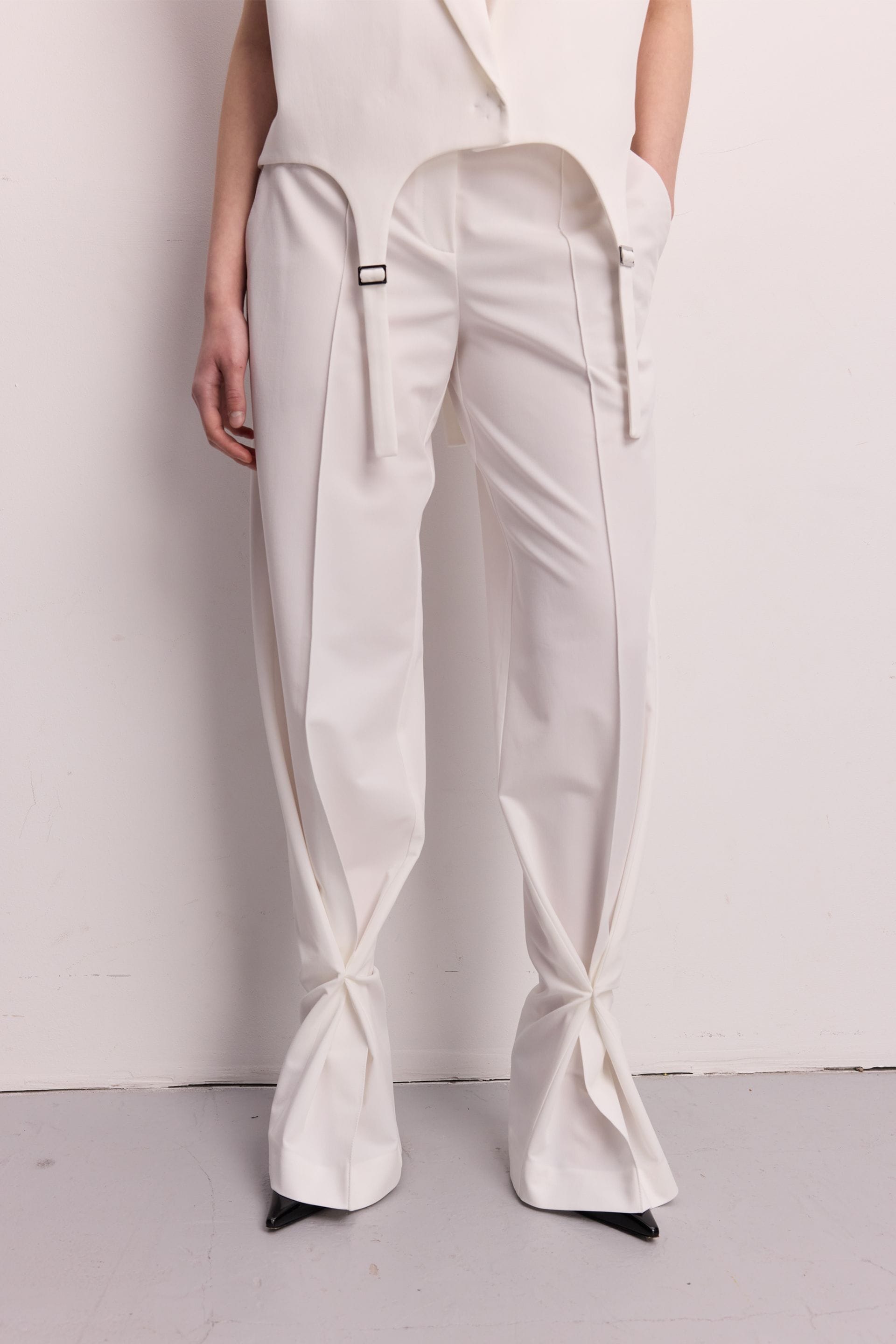 Fold cotton trousers - WWB-P1145-3-12 - Photo 5