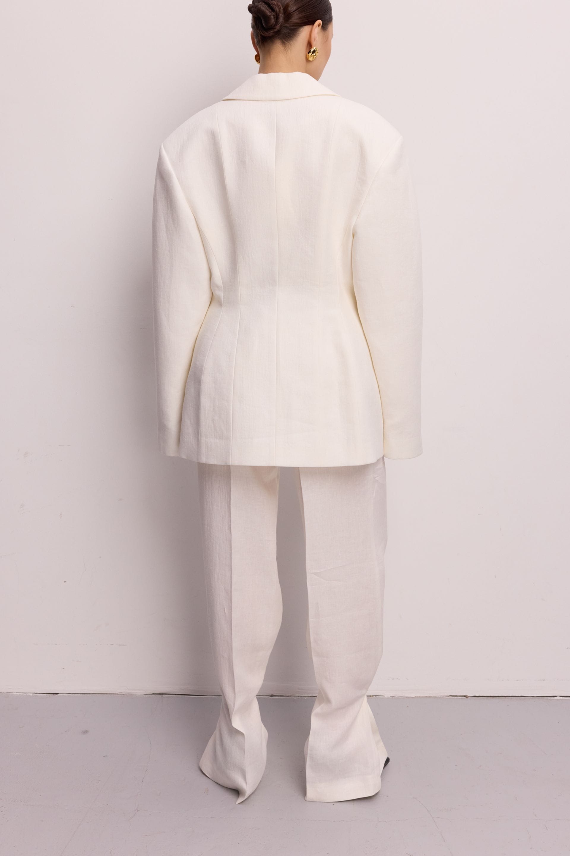 Fold linen trousers - WWB-P1145-3-14 - Photo 5