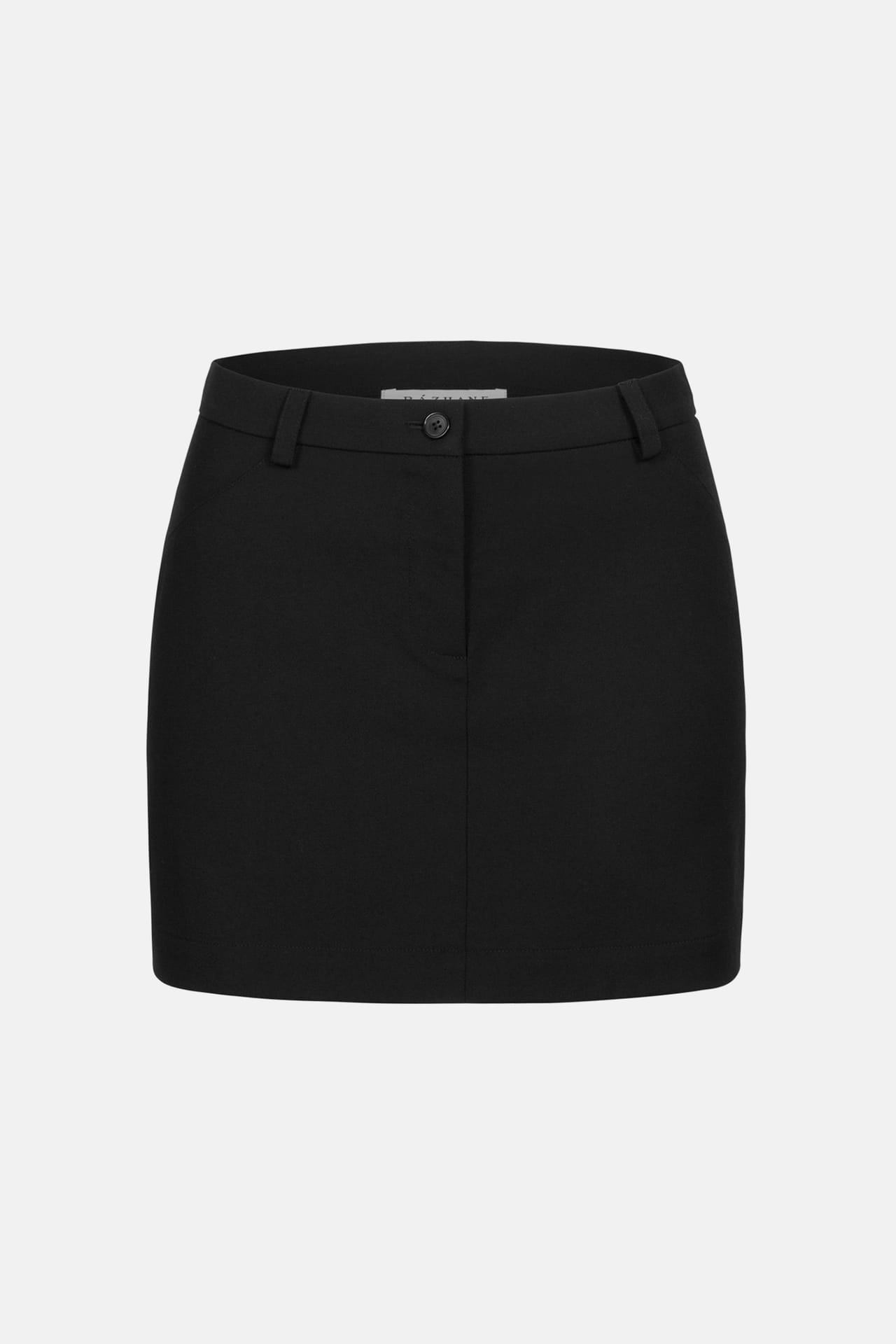 Wool mini skirt with mid-rise - Photo 1