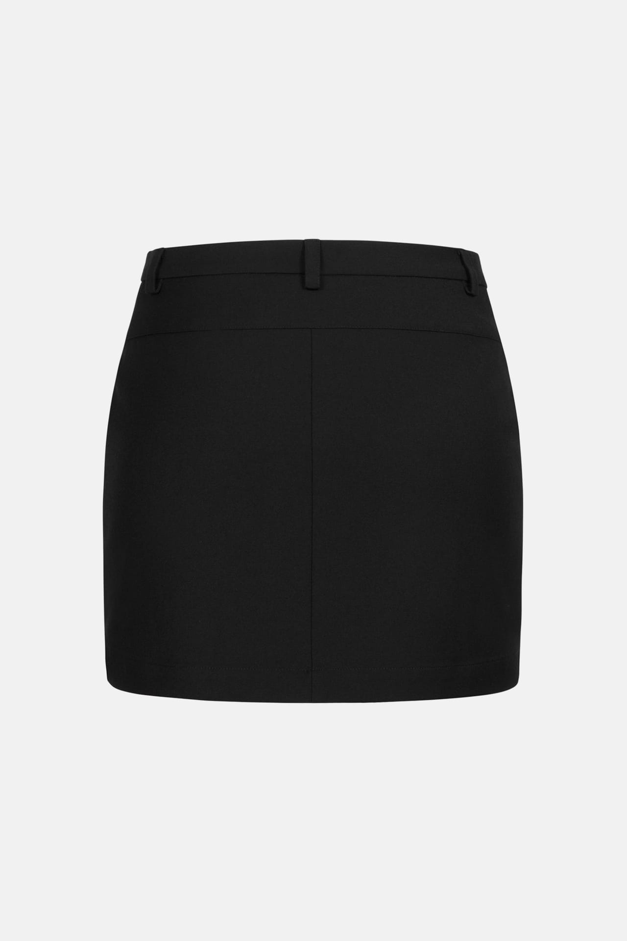 Wool mini skirt with mid-rise - Photo 2
