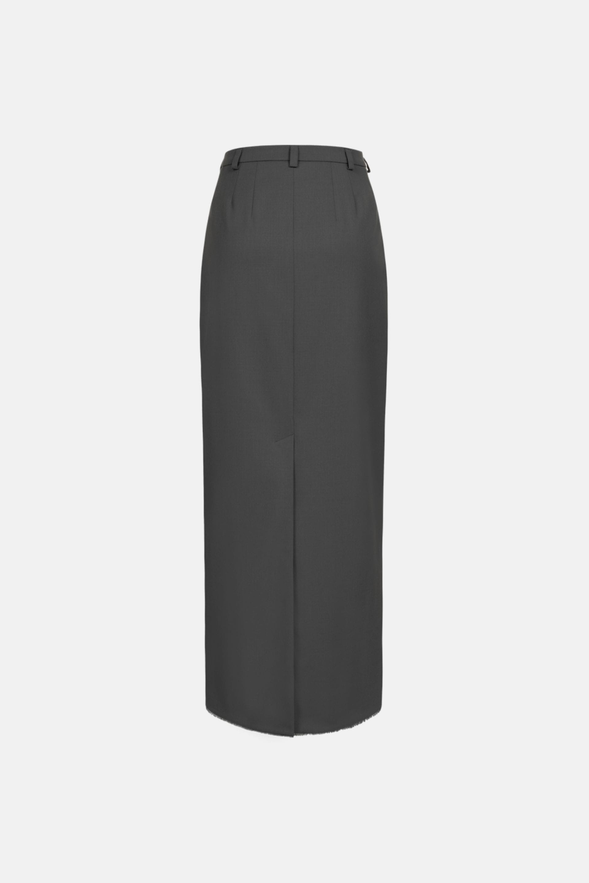 Jupe maxi avec fente - WWB-SK1040-18-1 - Photo 4