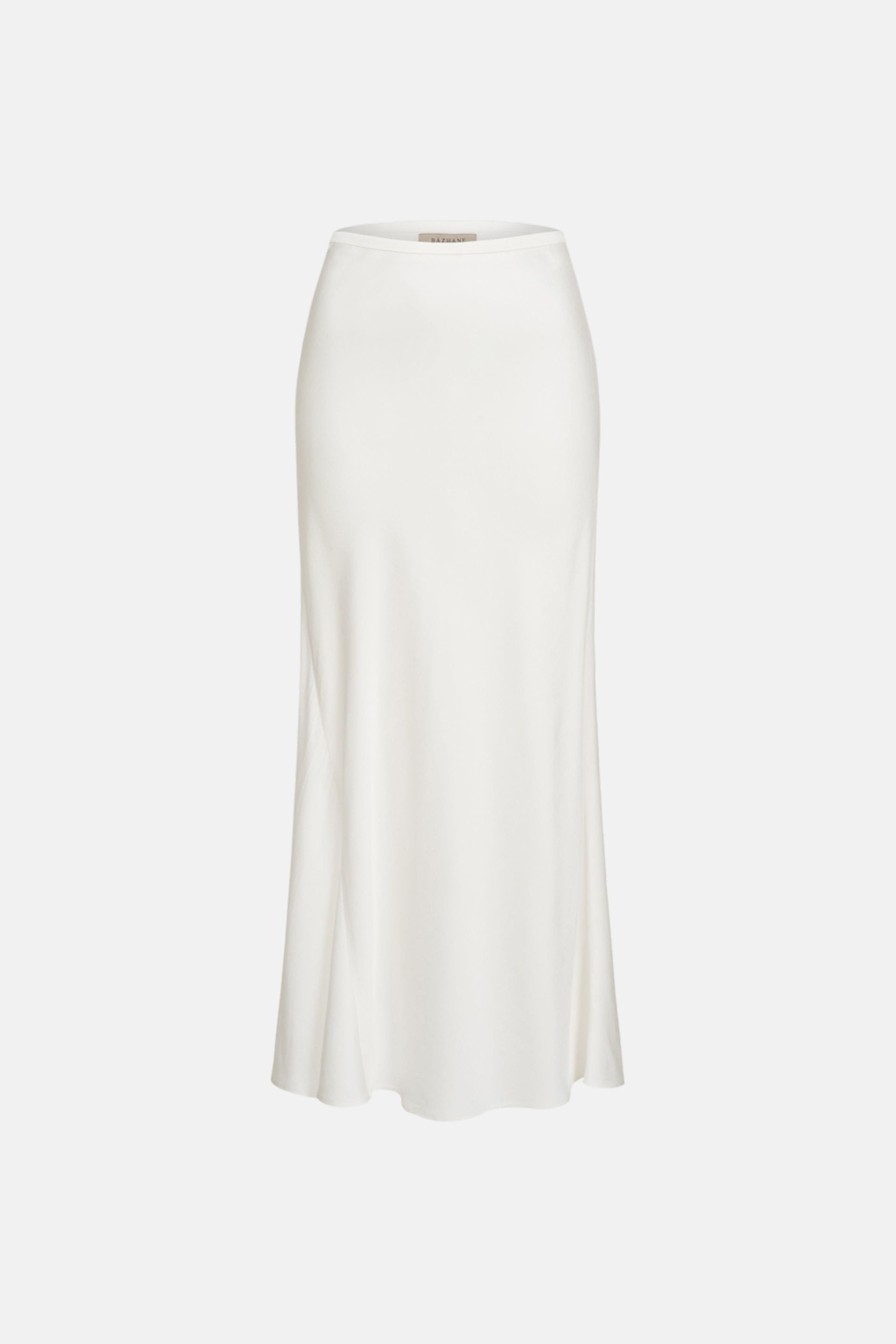 Satin midi skirt - WWB-SK1087-3-6 - Photo 3