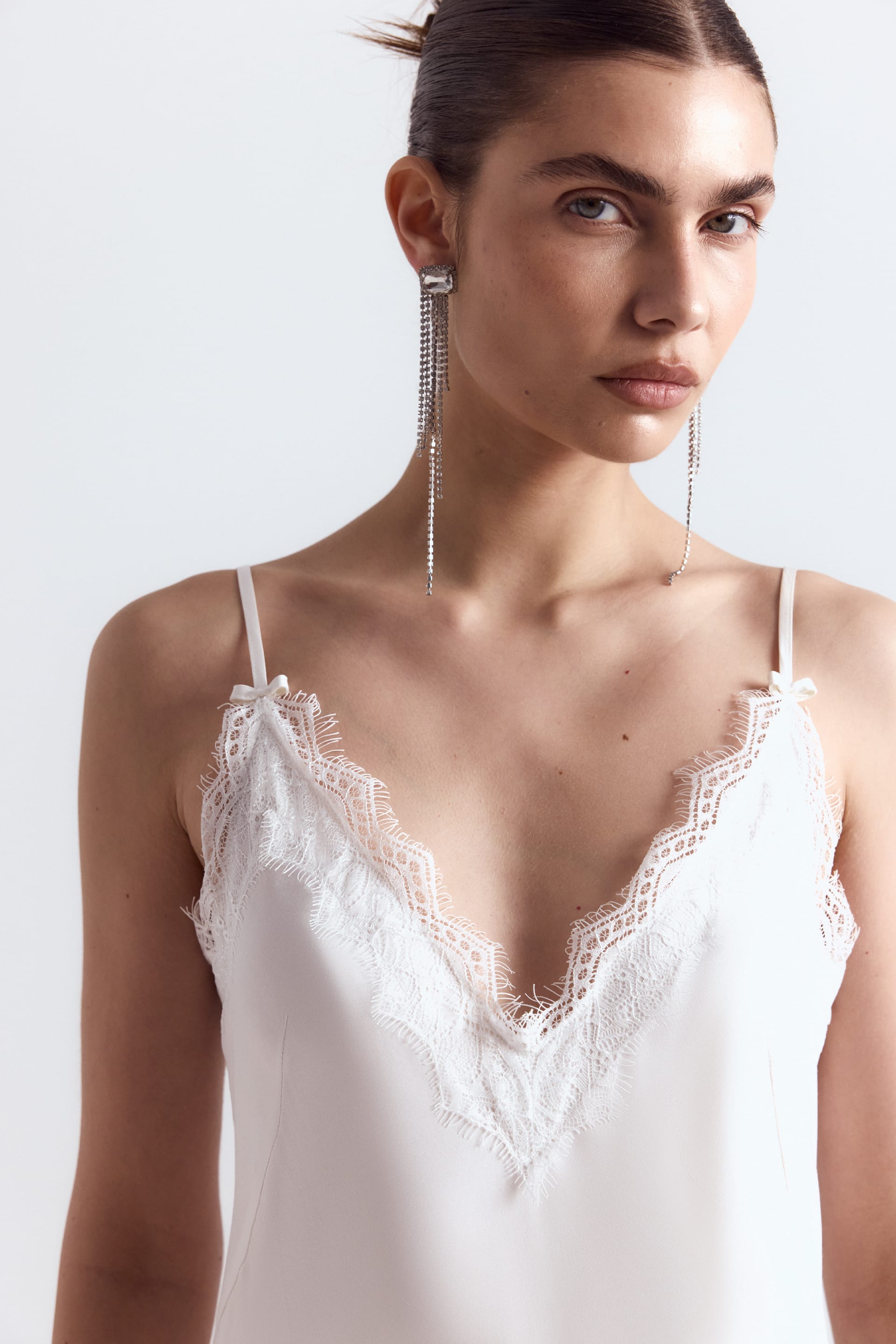 Robe maxi avec dentelle - WWT-DR1073-3-6 - Photo 5