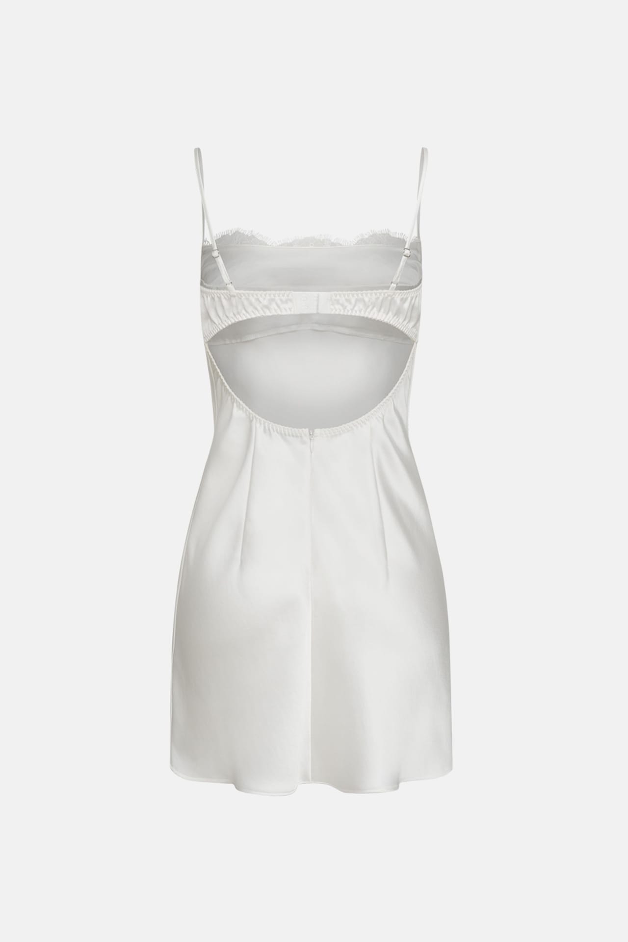 Mini robe à fines bretelles et dentelle - Photo 4