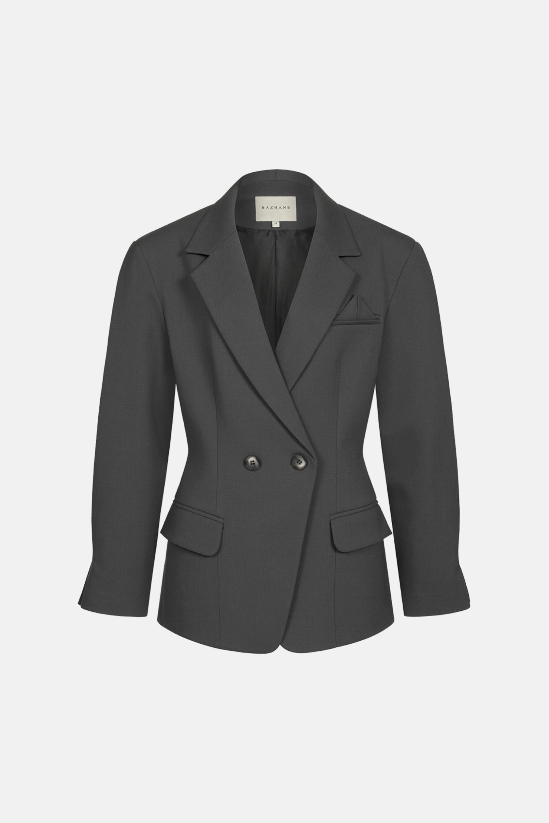 Veste ajustée en laine - WWT-J1047-18-1 - Photo 1