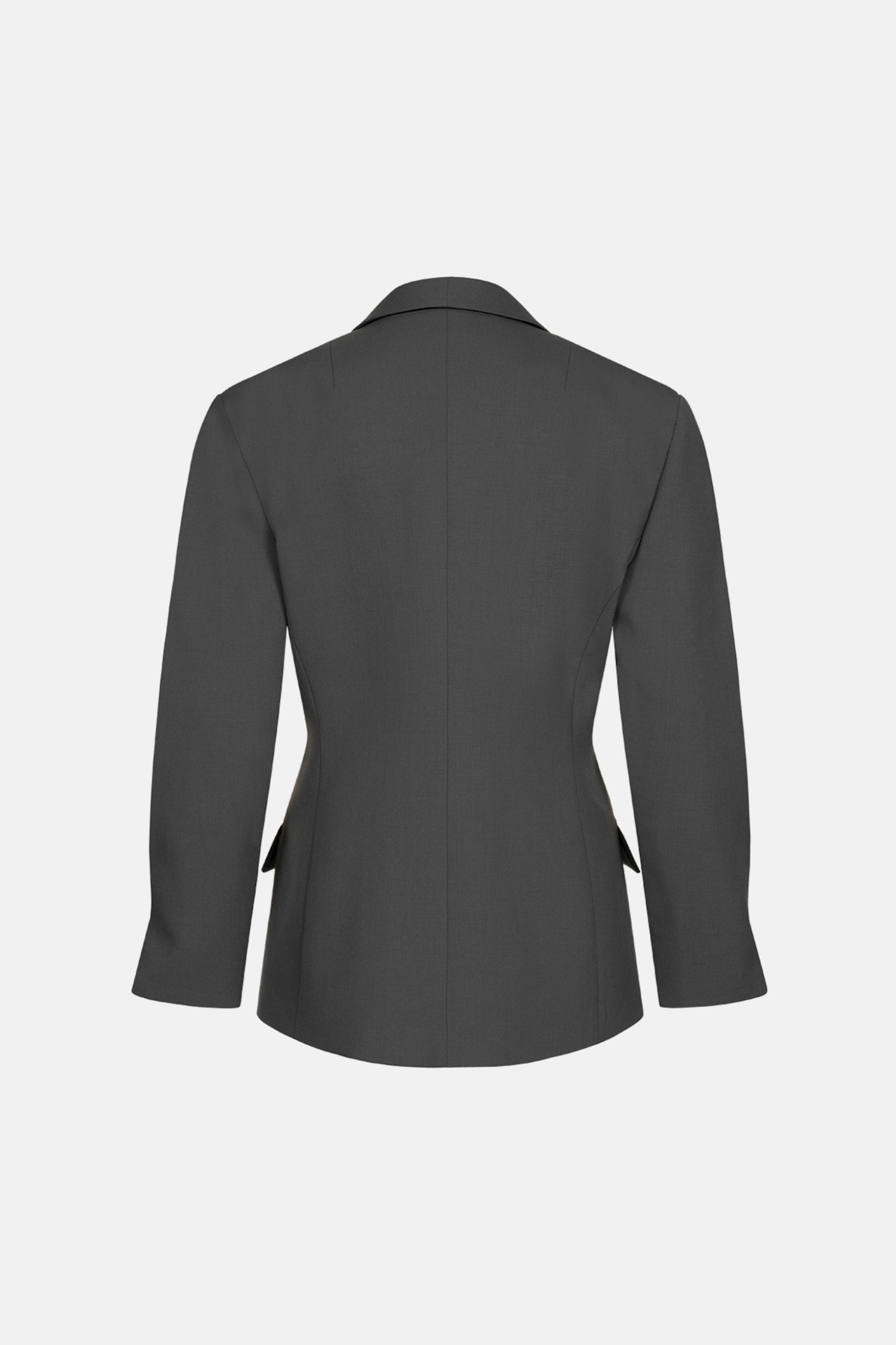 Veste ajustée en laine - WWT-J1047-18-1 - Photo 2