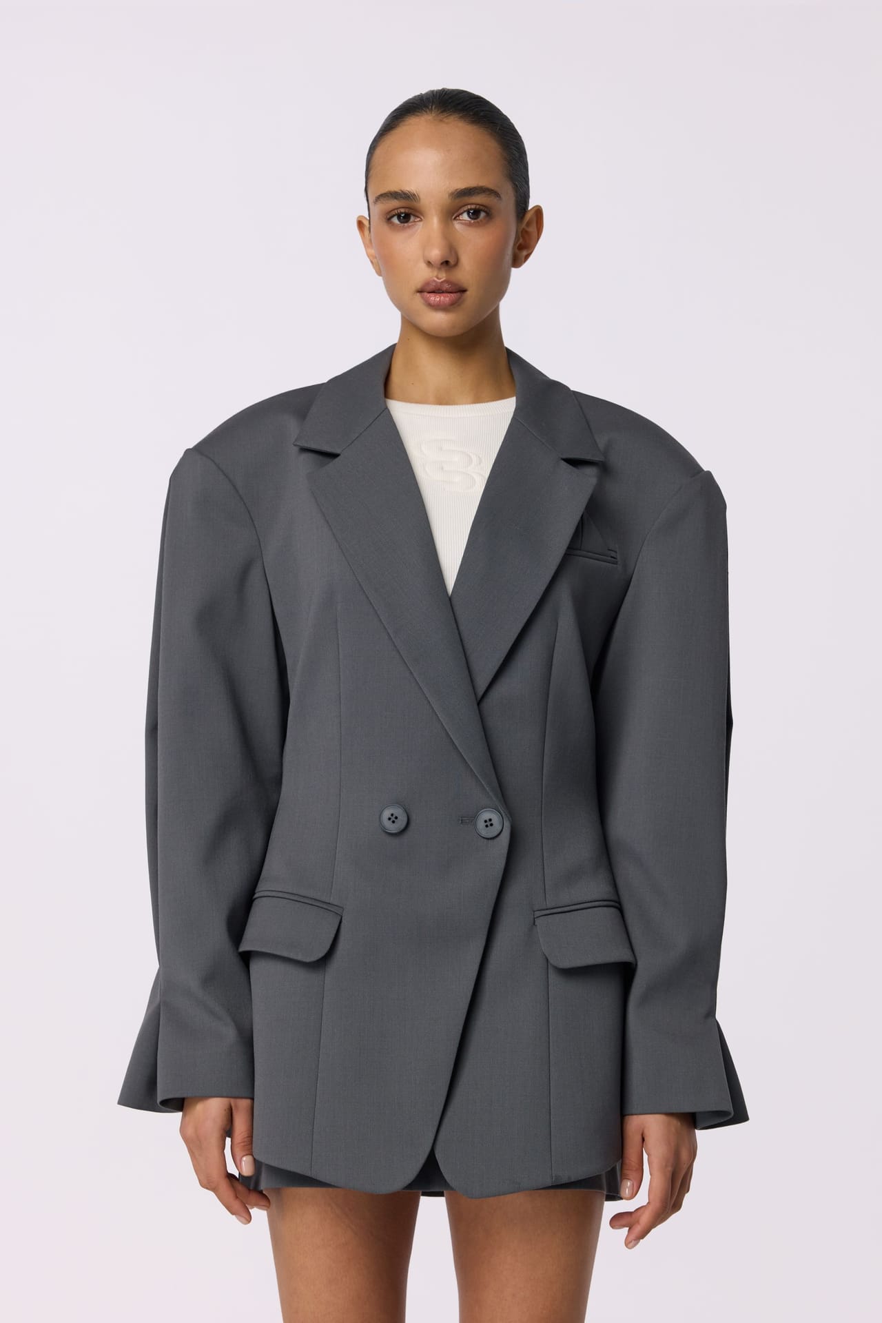 Veste ajustée en laine - Photo 3