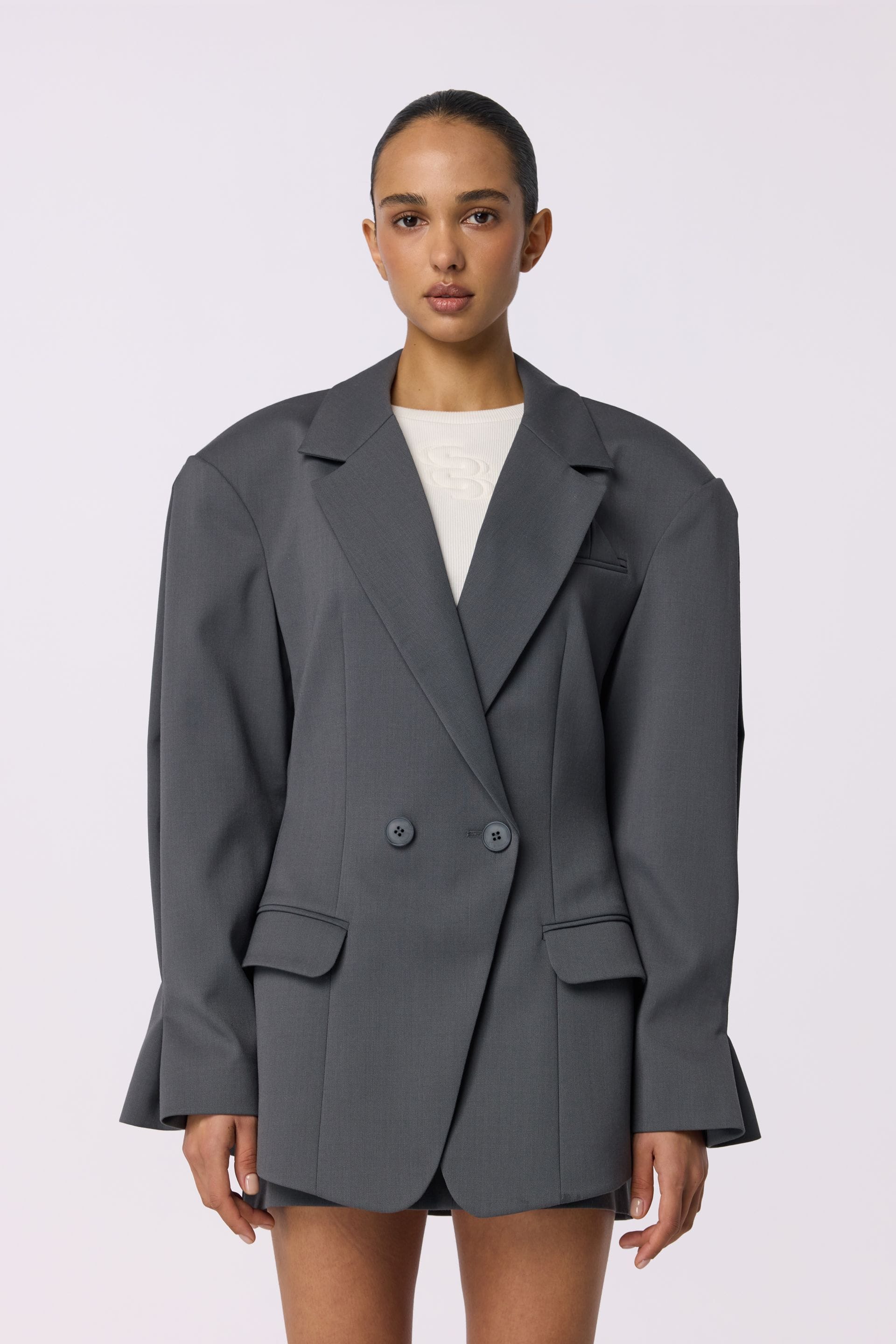 Veste ajustée en laine - WWT-J1047-18-1 - Photo 3