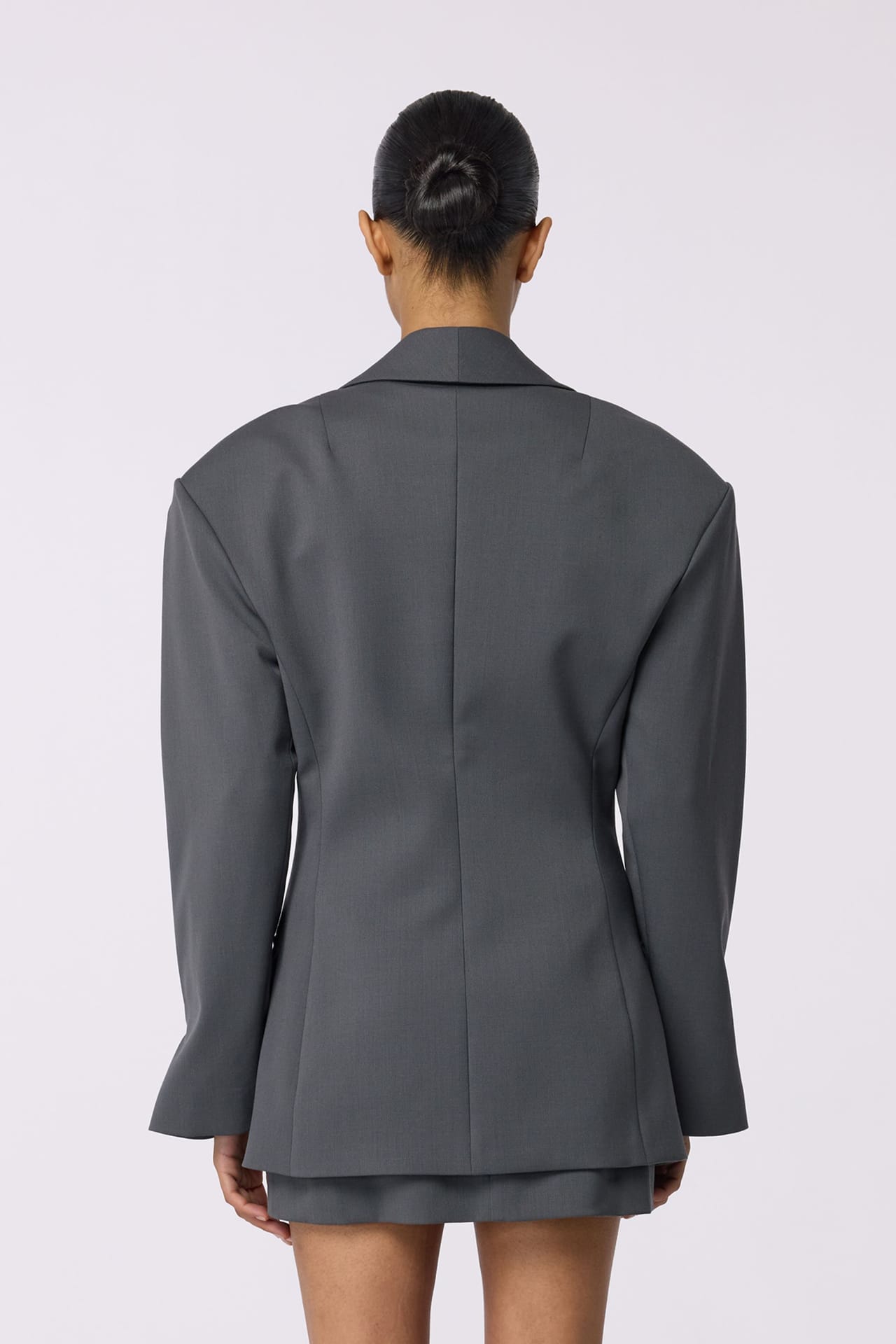 Veste ajustée en laine - Photo 4