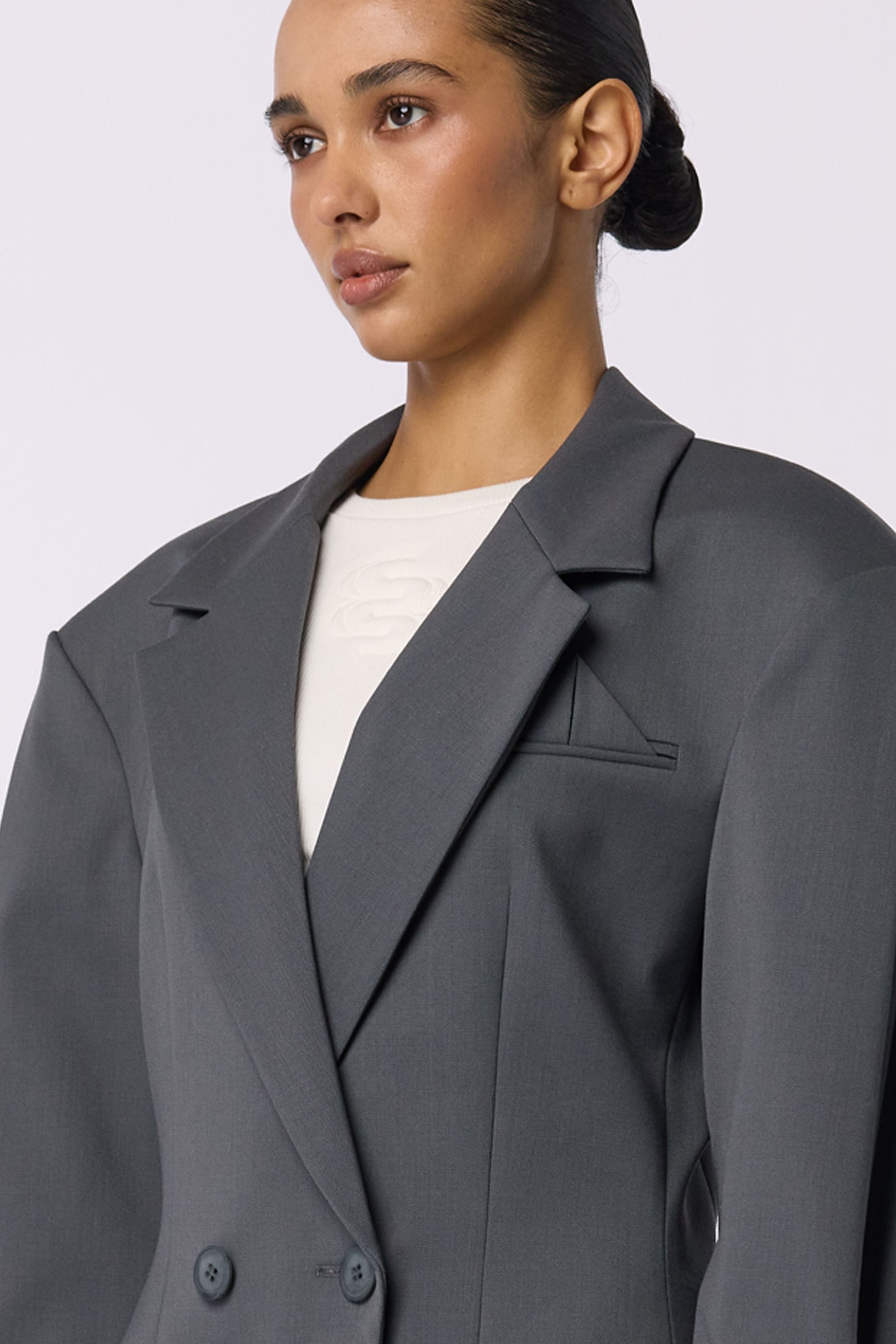 Veste ajustée en laine - WWT-J1047-18-1 - Photo 5