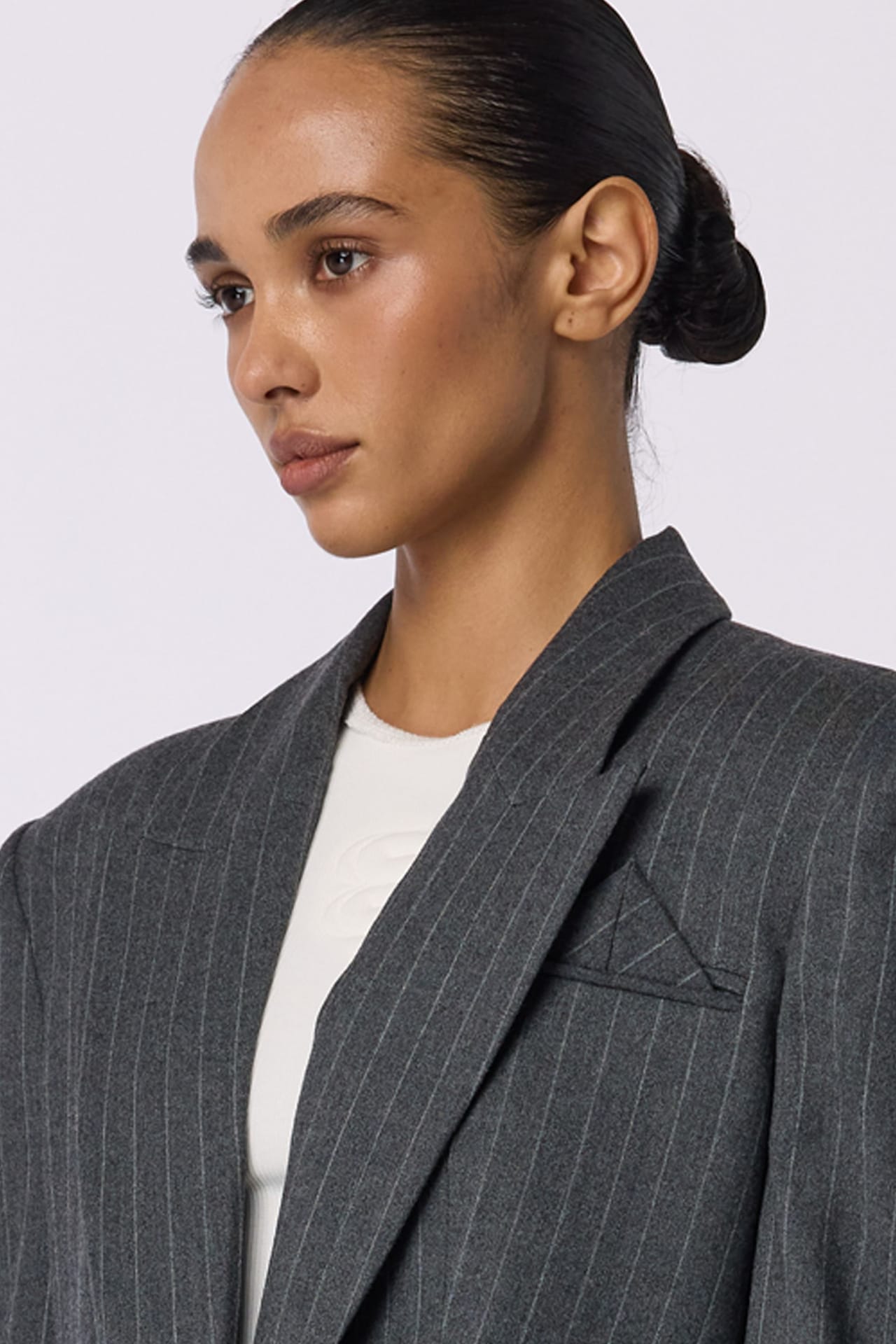 Single-breasted, fitted wool blazer - Photo 5