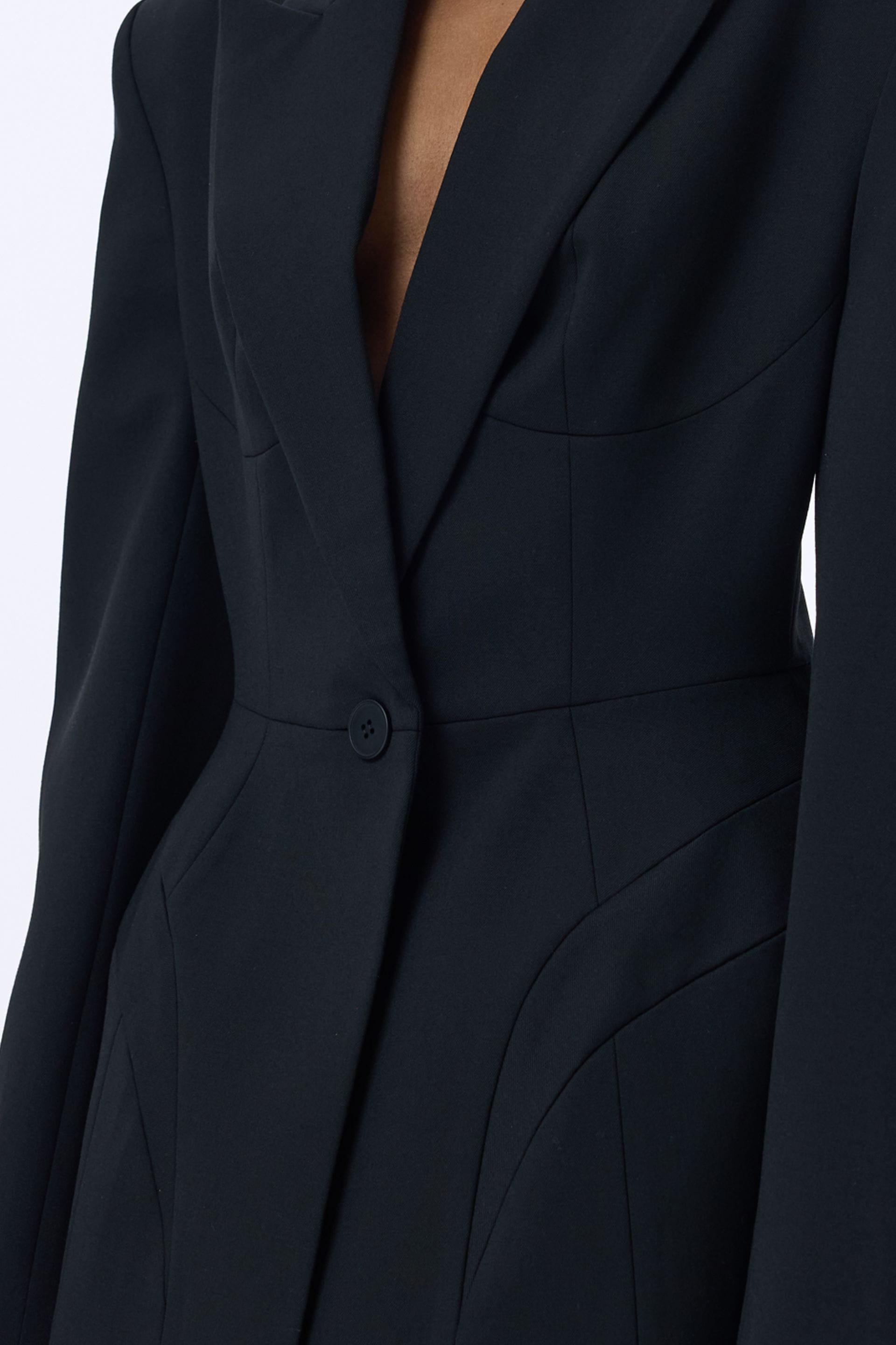 Veste en laine Noir - WWT-J1099-2-1 - Photo 5