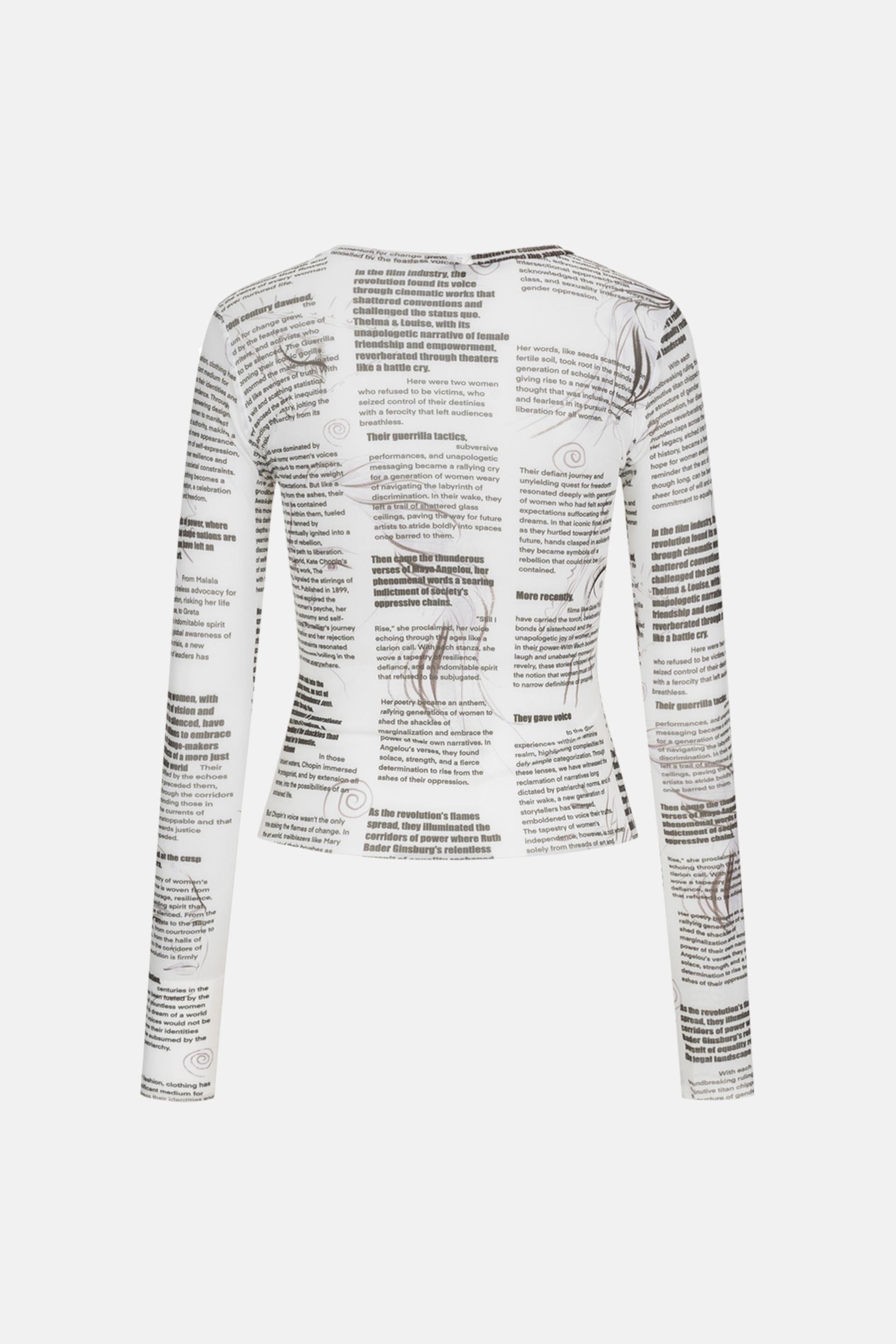 T-shirt manches longues Vintage - WWT-LS8551-3-31 - Photo 4