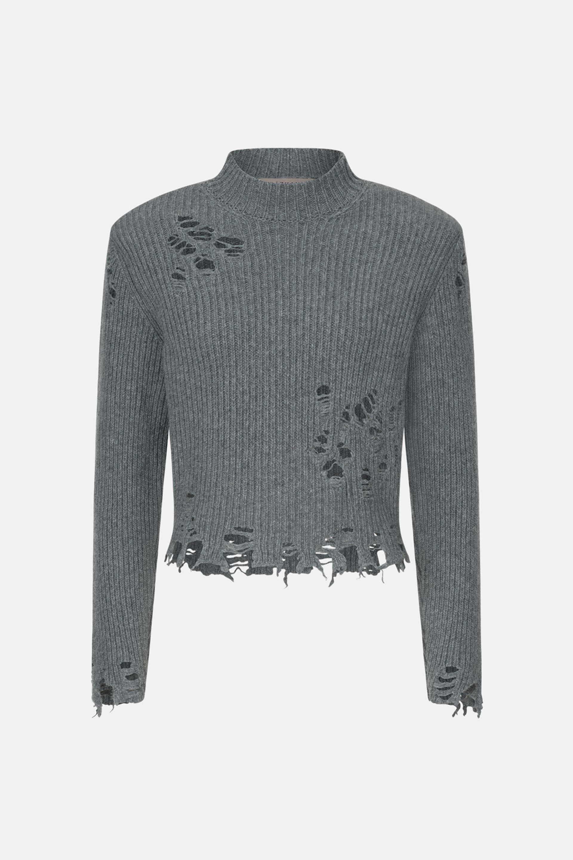 Sweter Kurt Cropped - WWT-SW4079-7-159 - Photo 2