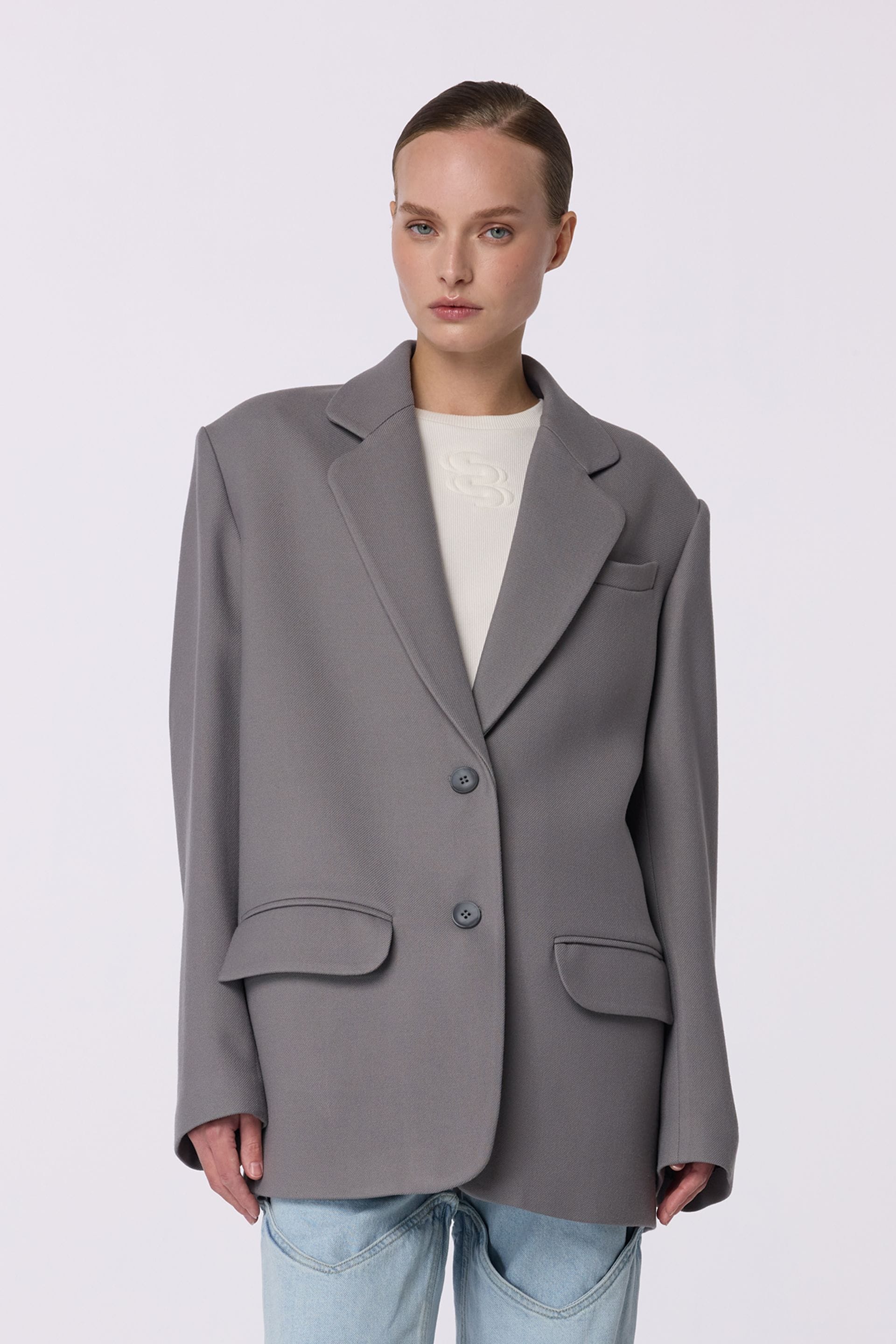 Oversized coat-jacket - WWU-JC1034-9-38 - Photo 1