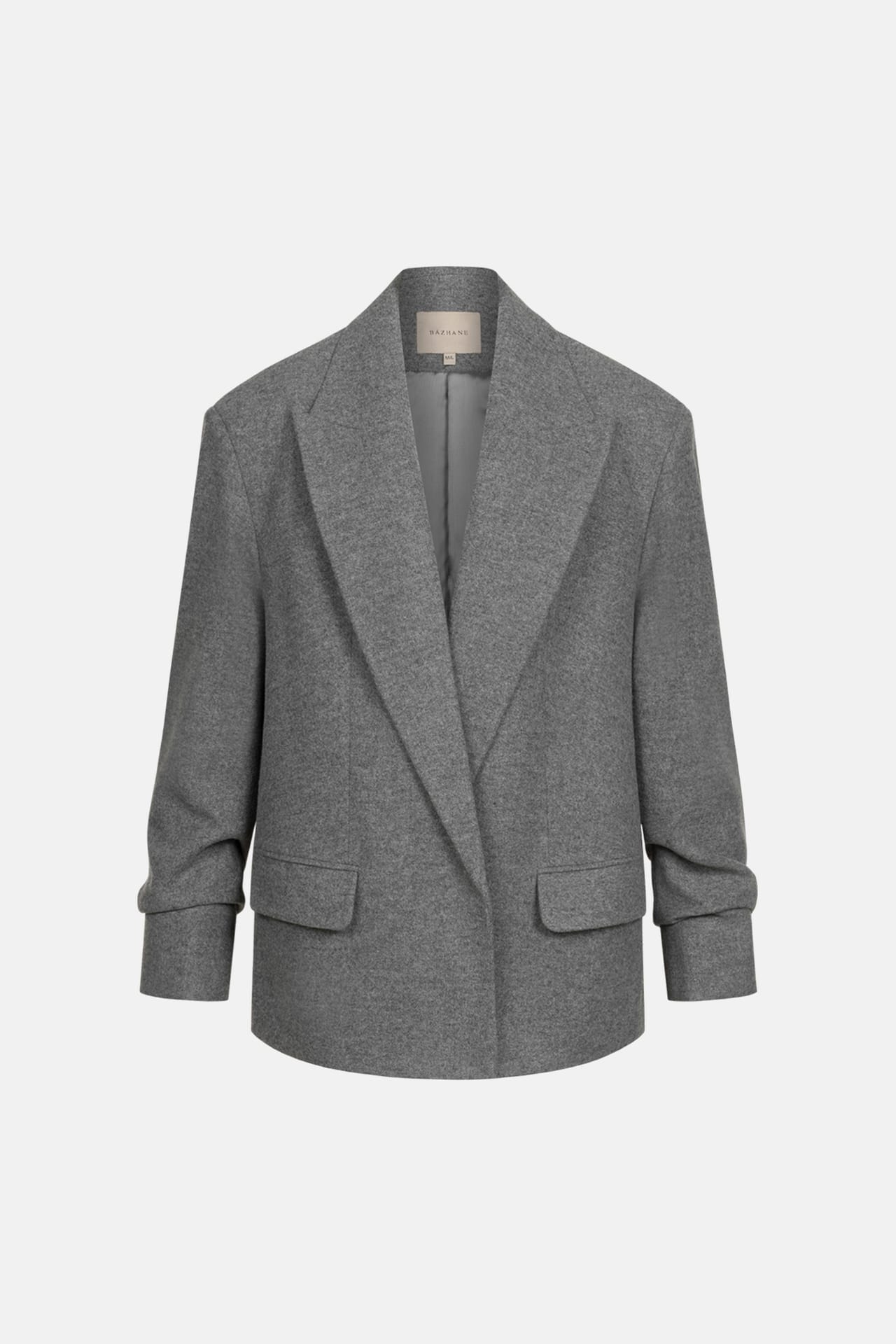 Manteau-veste oversize avec fronces sur la manche - Photo 3
