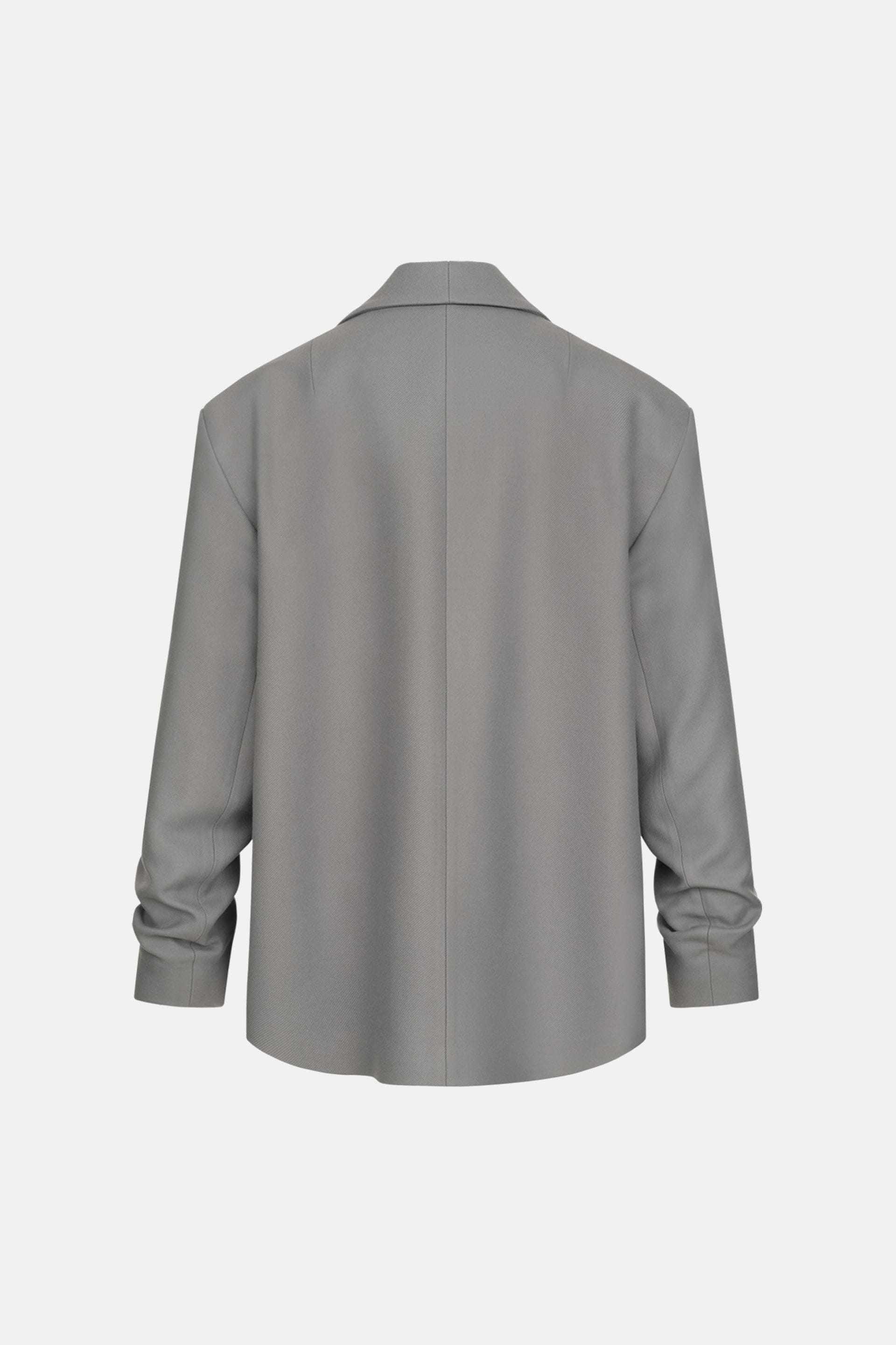Manteau-veste avec fronces sur la manche - WWU-JC1083-9-38 - Photo 4