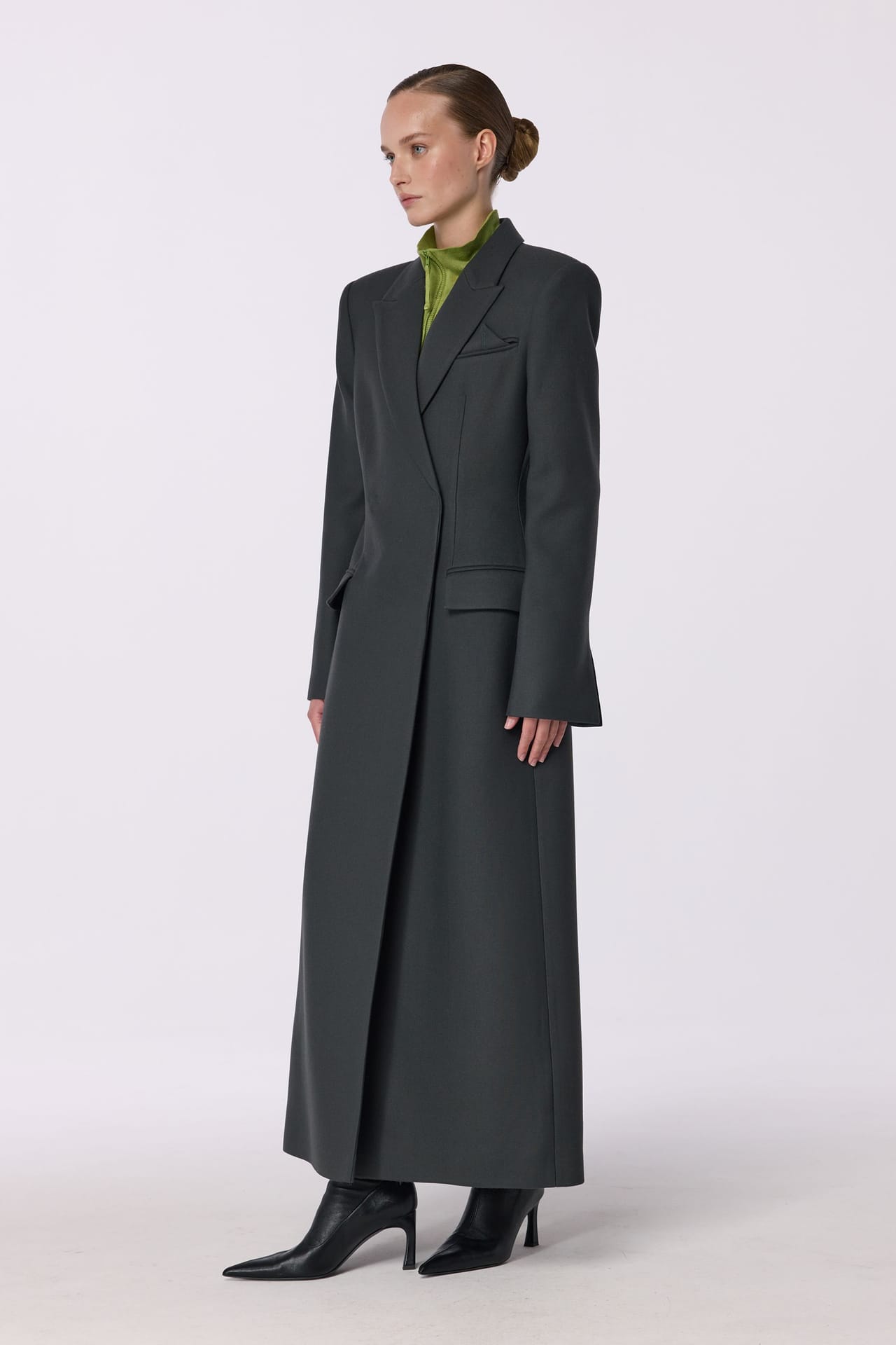 Manteau cintré à épaule accentuée - Photo 6
