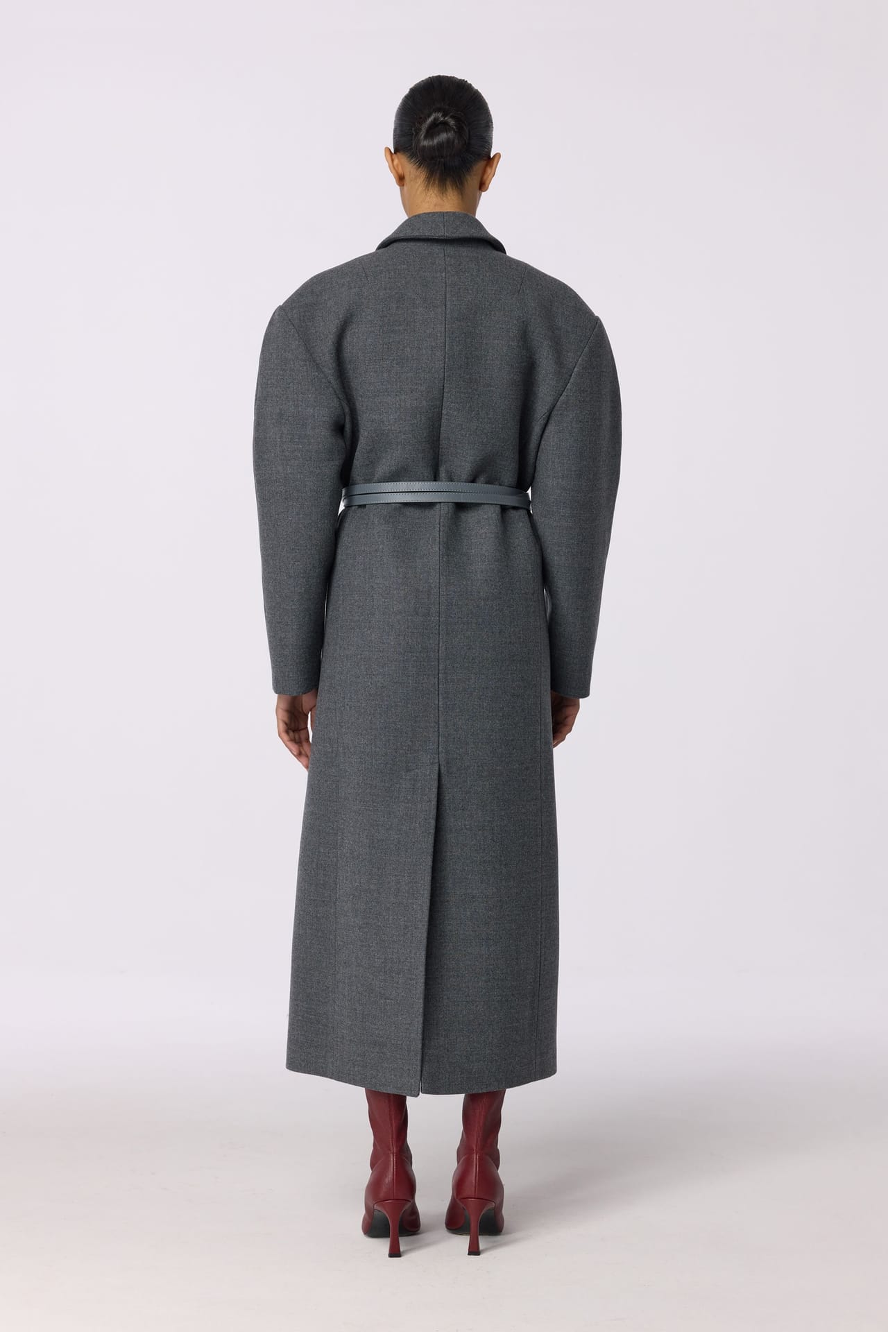 Manteau croisé à épaule accentuée - Photo 2