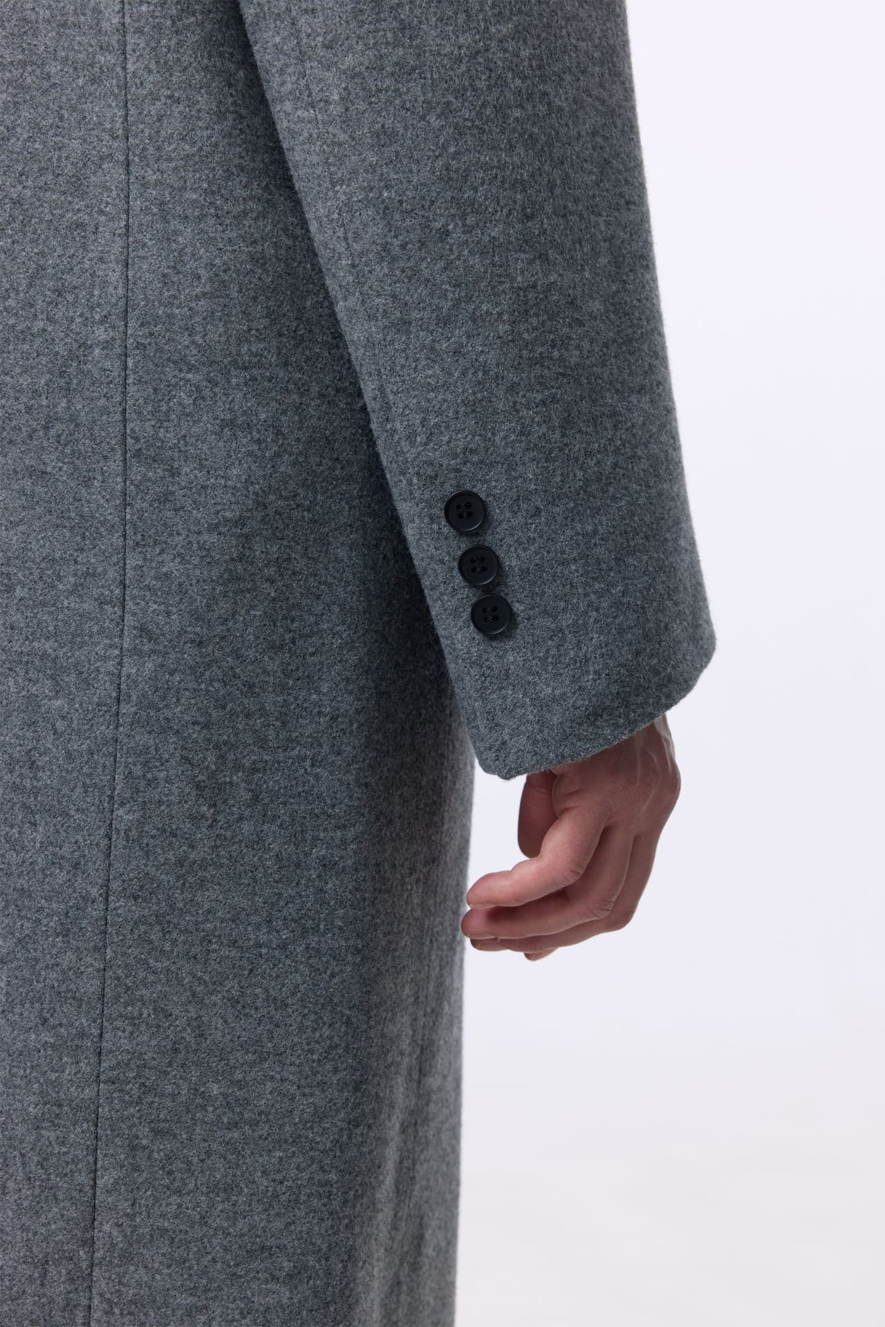 Double-breasted, straight-cut coat - Photo 6
