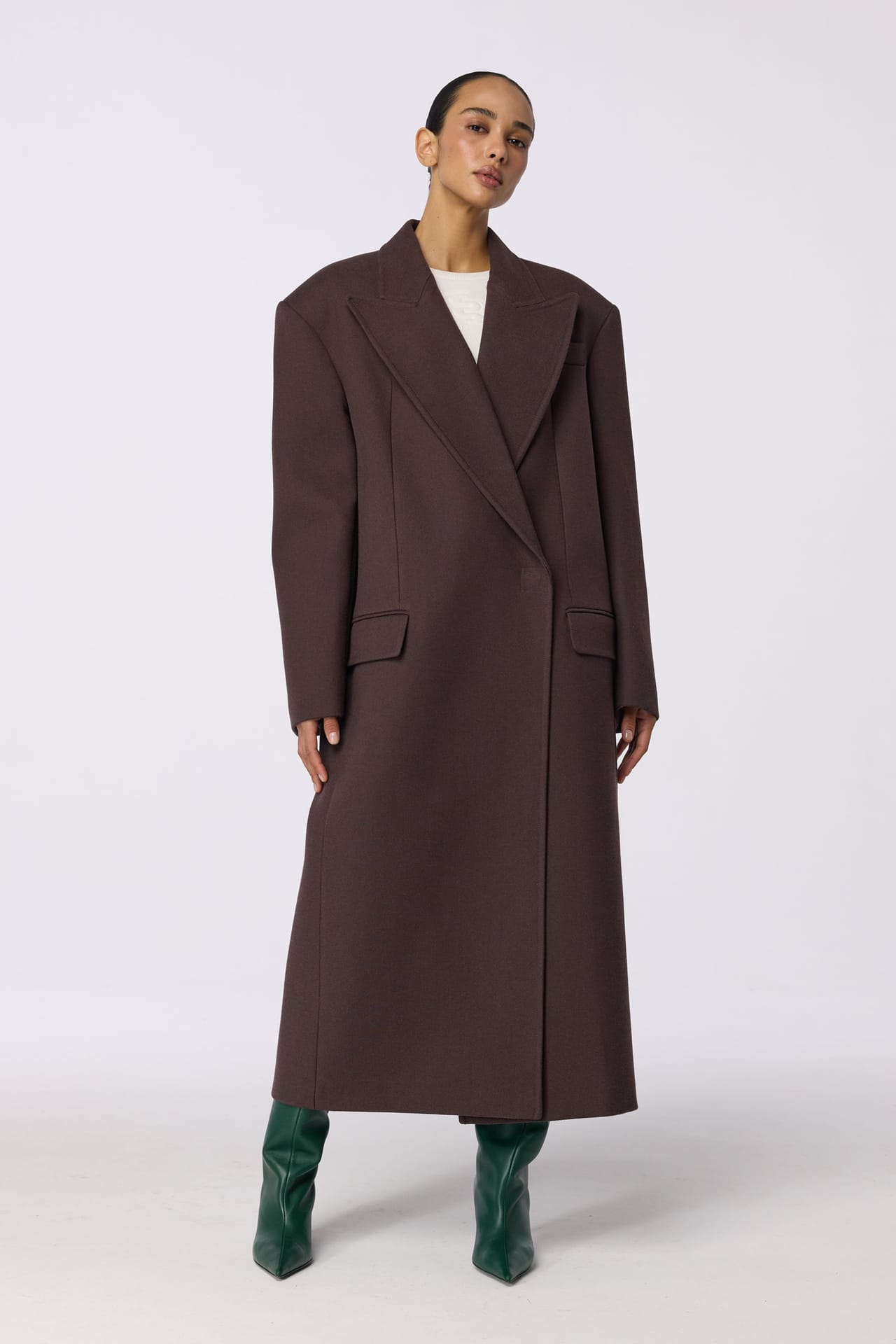 Manteau maxi à manches tombantes - Photo 1
