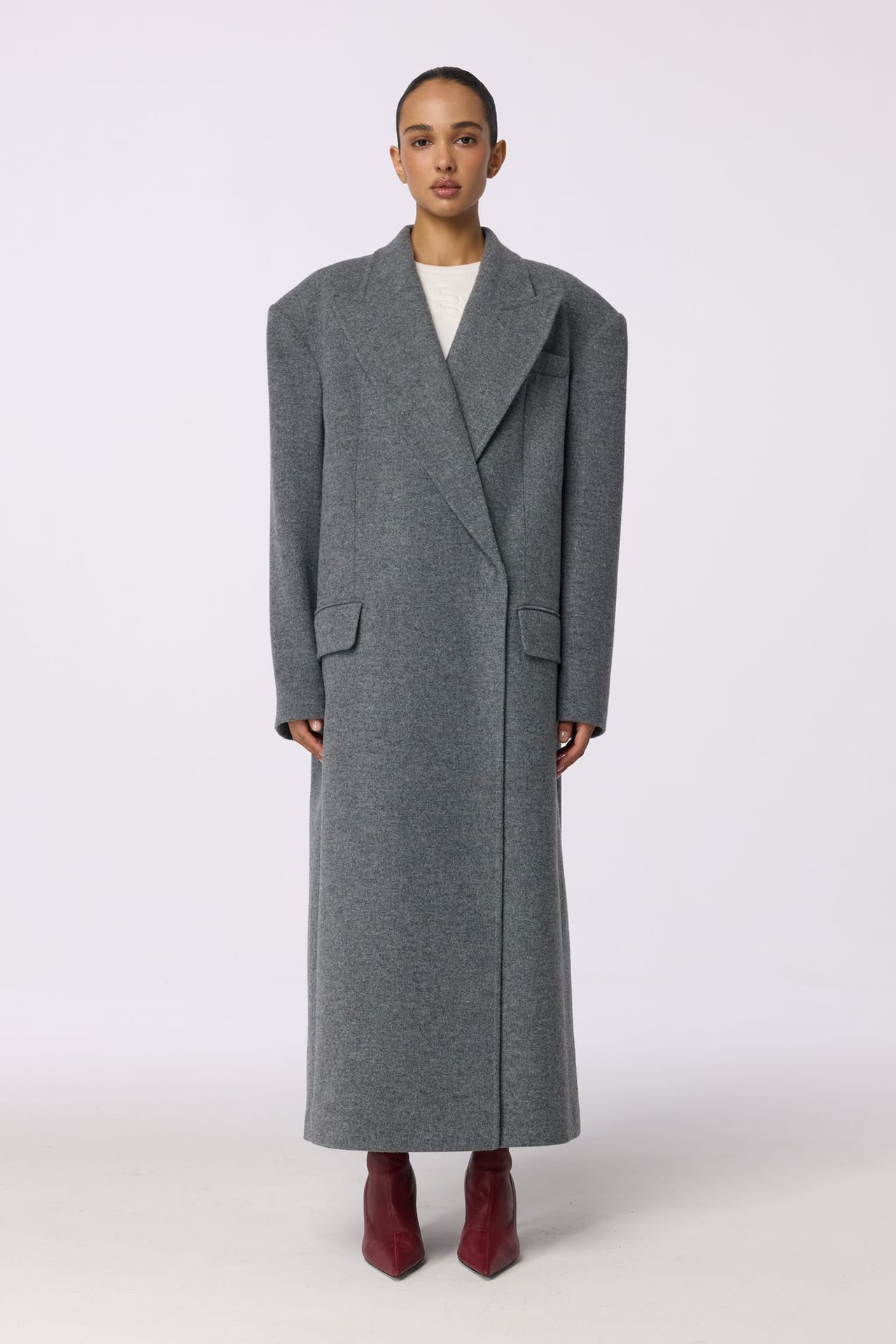 Manteau maxi à manches tombantes - Photo 1