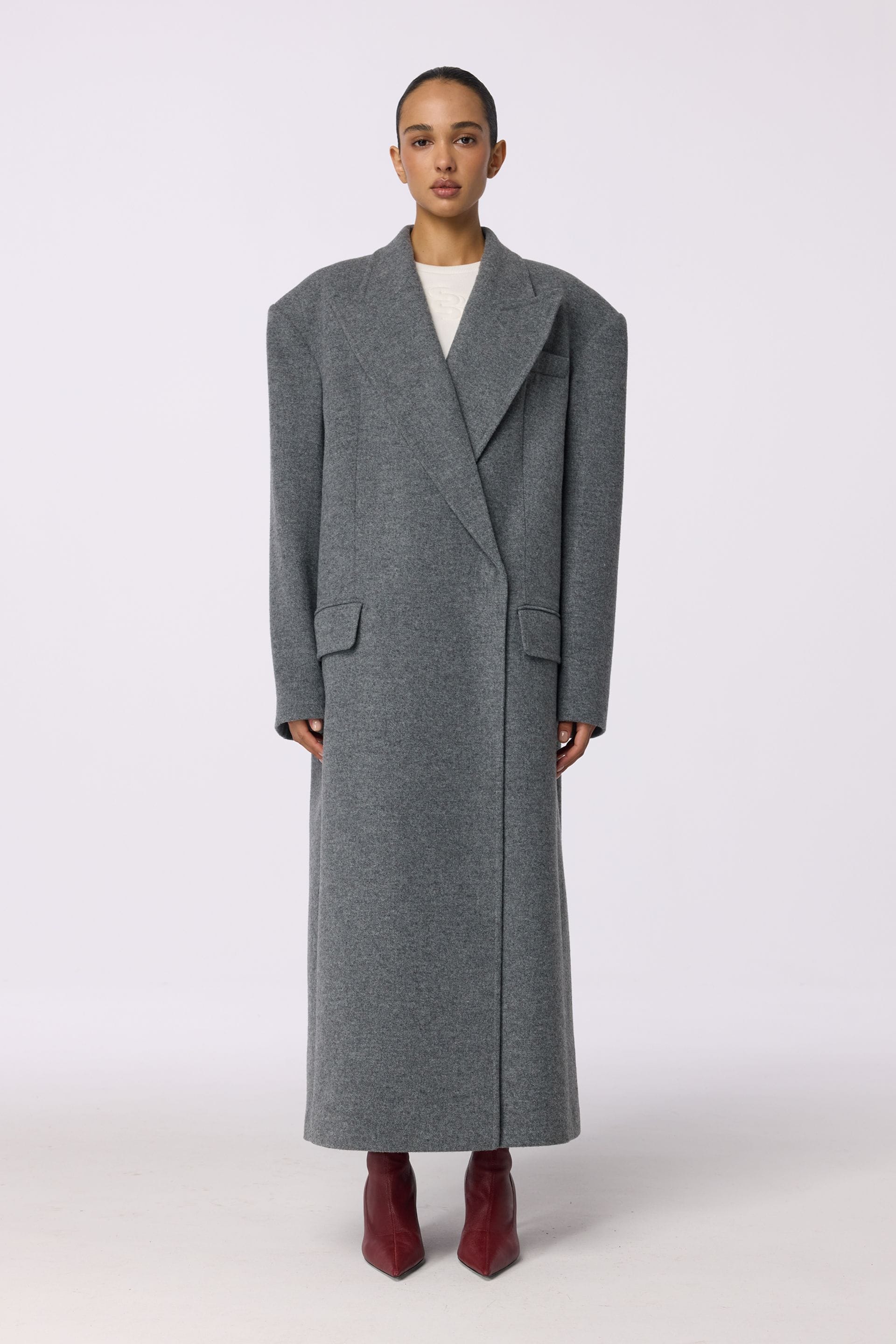 Manteau maxi à manches tombantes - WWU-OC108-7-5 - Photo 1