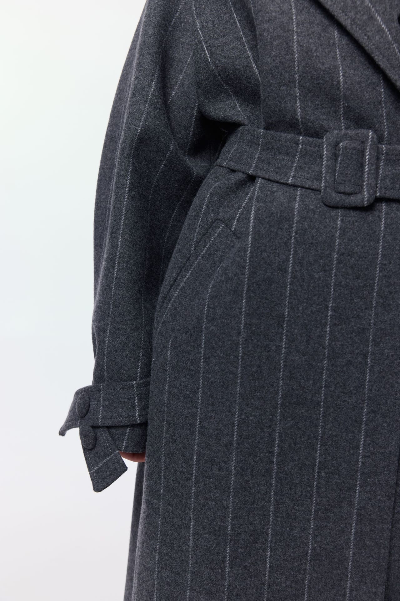 Manteau maxi en alpaga à manches tombantes - Photo 6