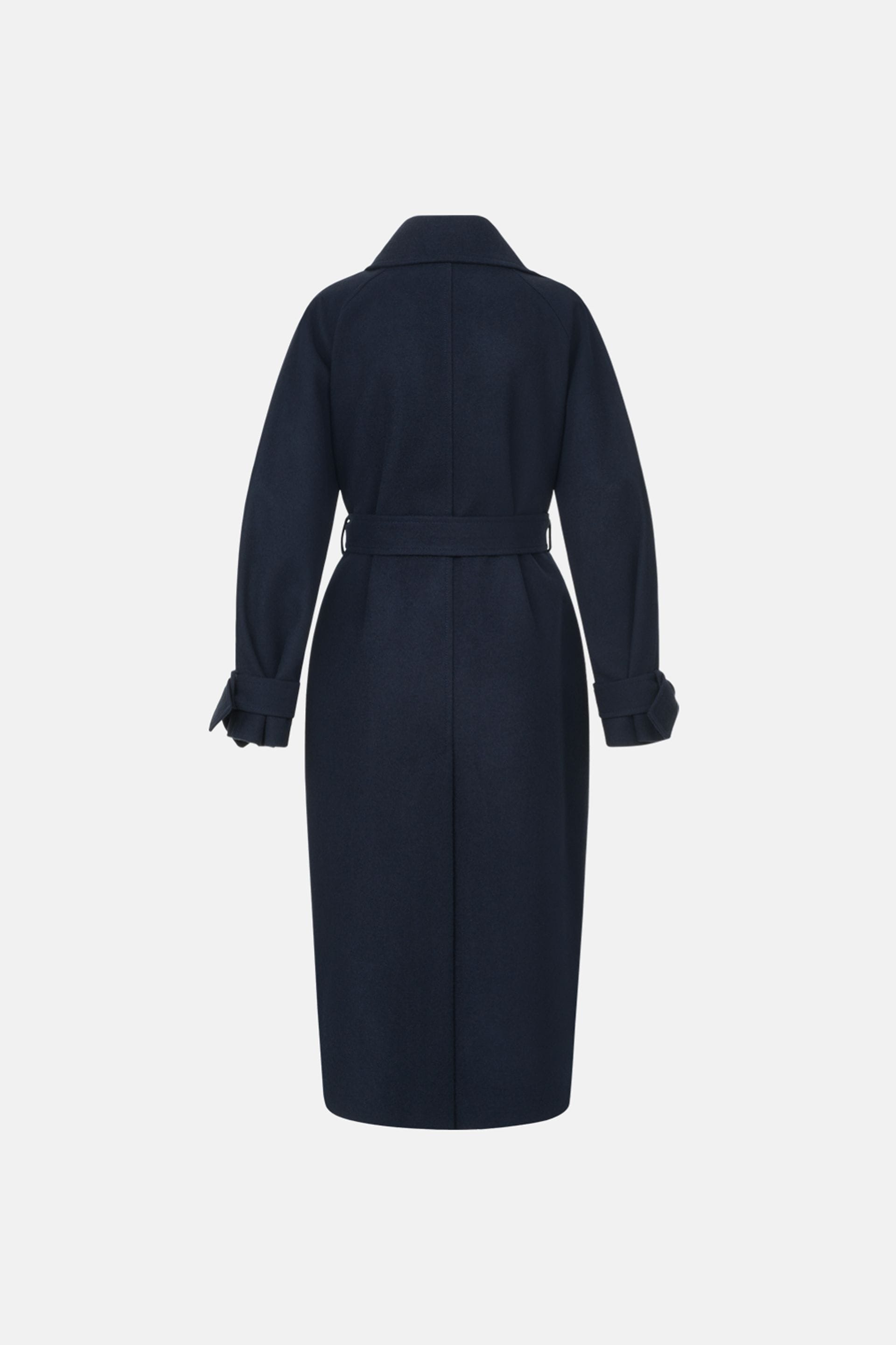 Manteau maxi en alpaga à manches tombantes - WWU-OC110-11-5 - Photo 2