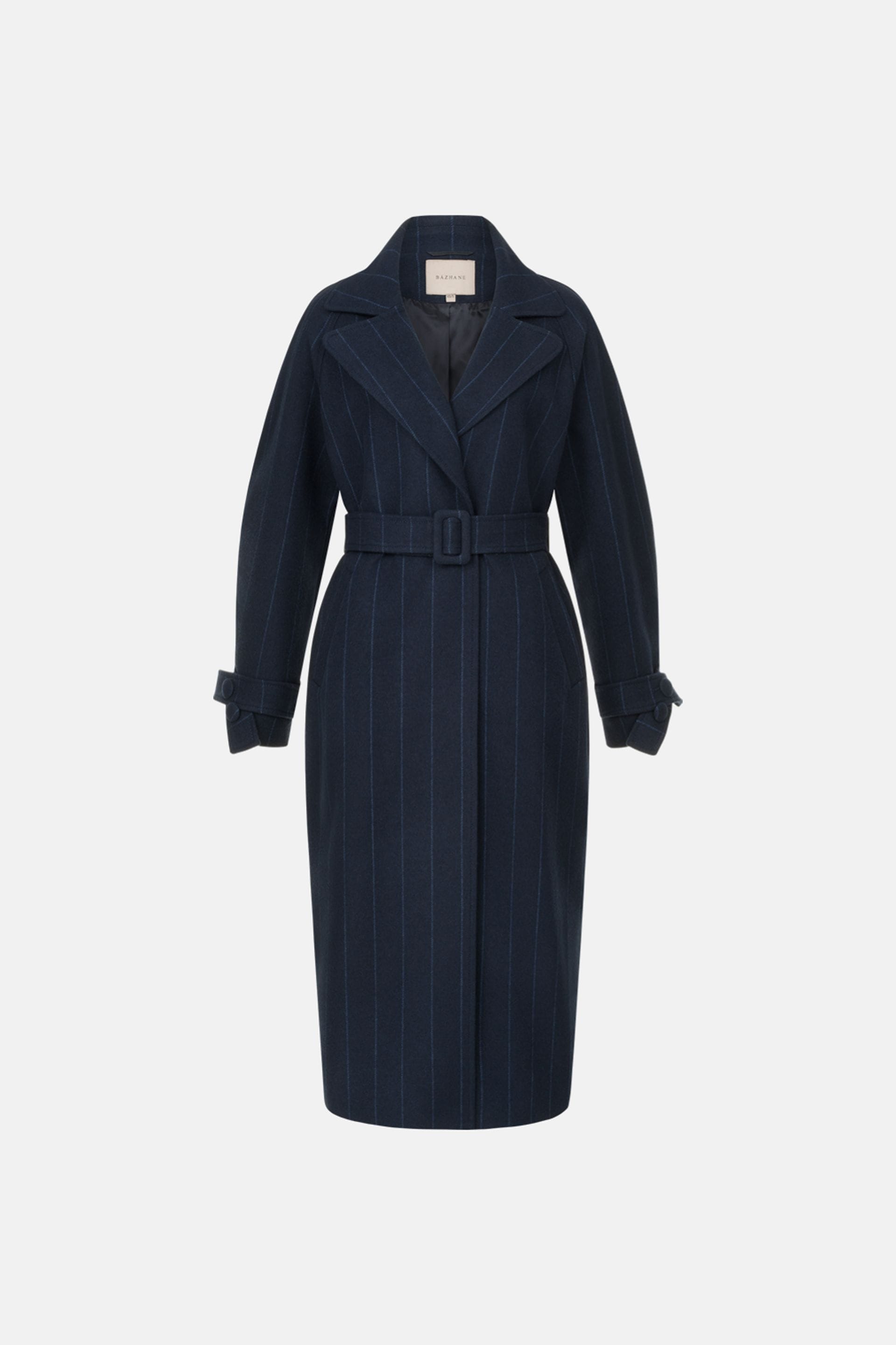 Manteau maxi en alpaga à manches tombantes - WWU-OC110-17-5 - Photo 3