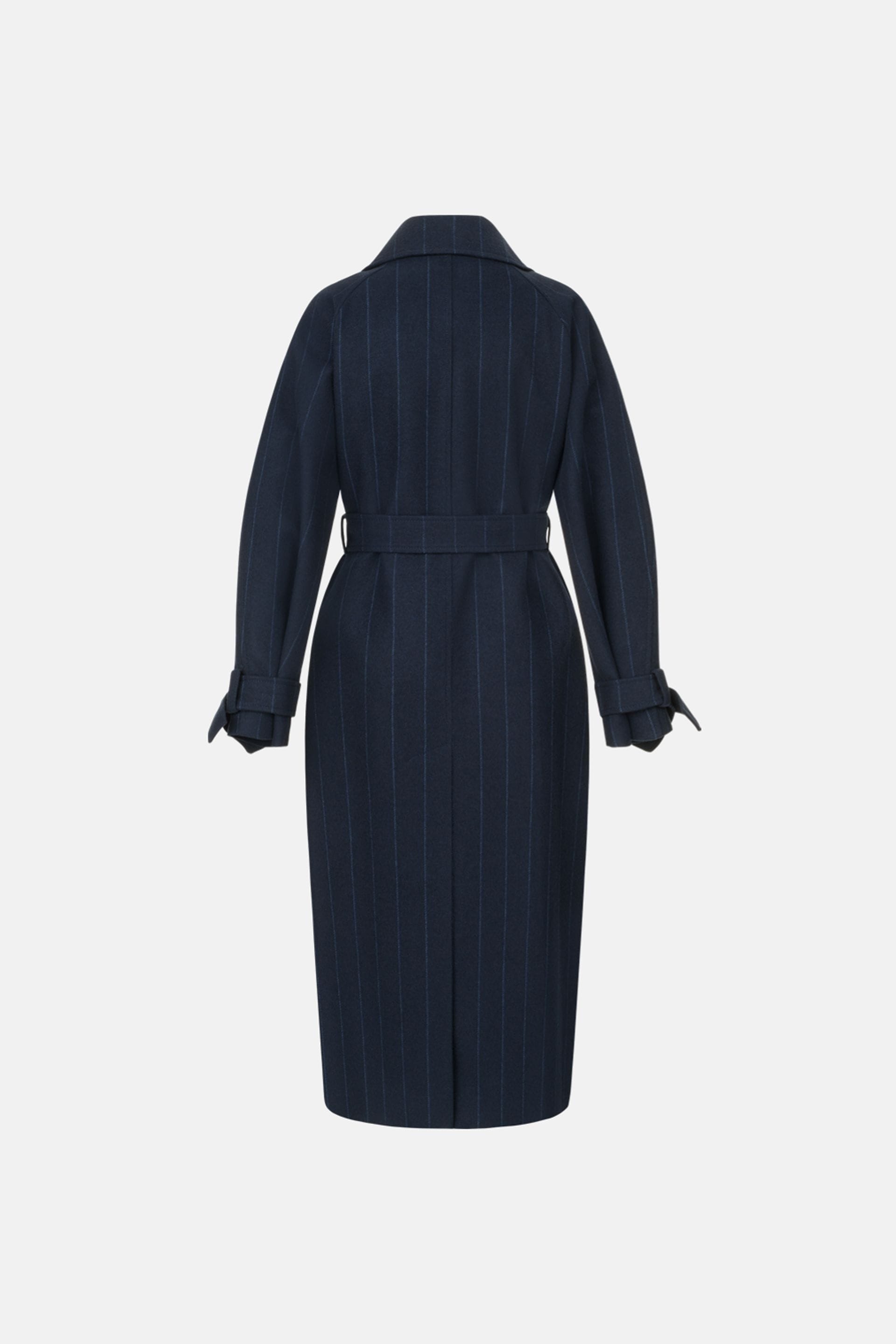Manteau maxi en alpaga à manches tombantes - WWU-OC110-17-5 - Photo 4