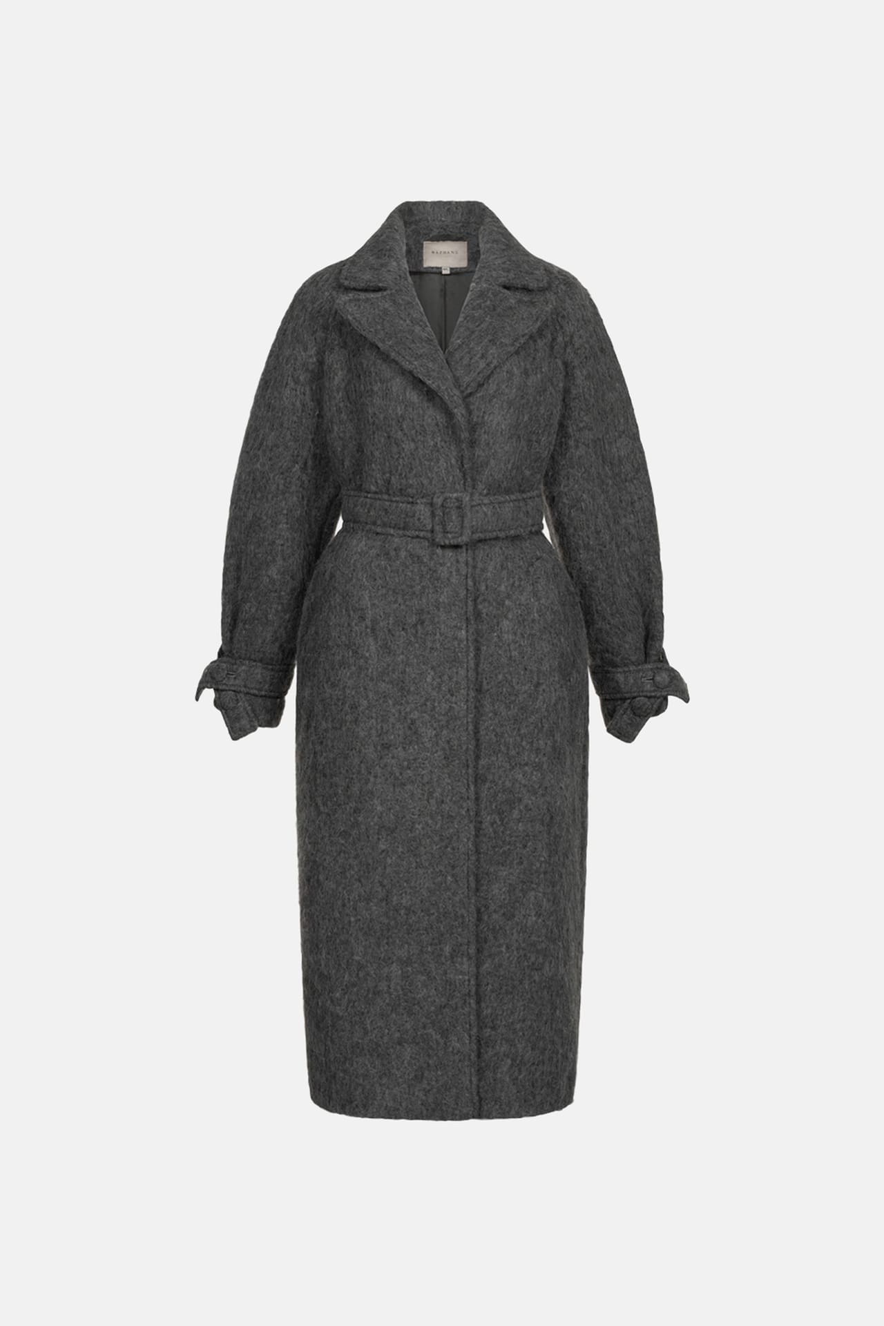 Manteau maxi en alpaga à manches tombantes - Photo 1