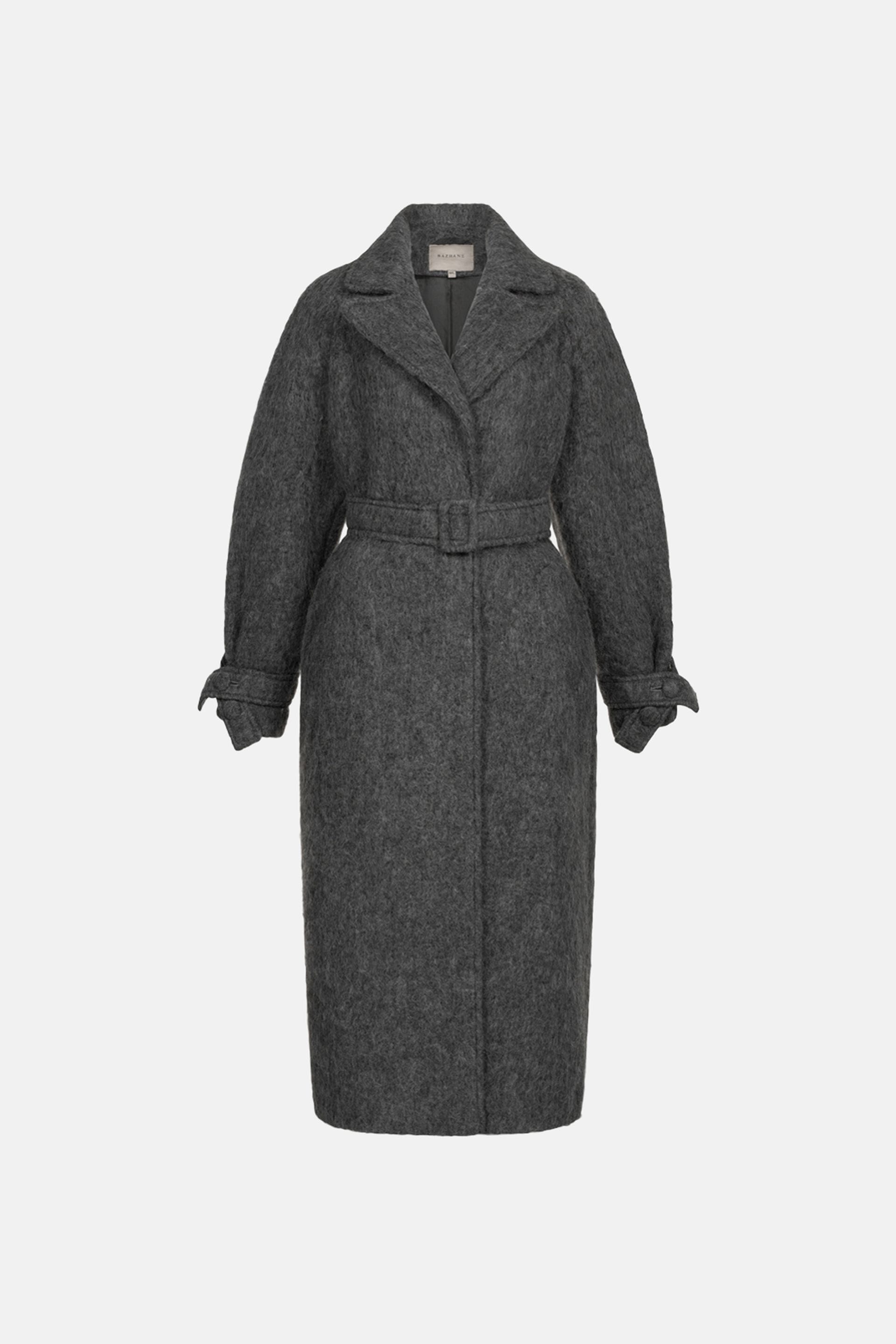 Manteau maxi en alpaga à manches tombantes - WWU-OC110-18-29 - Photo 1