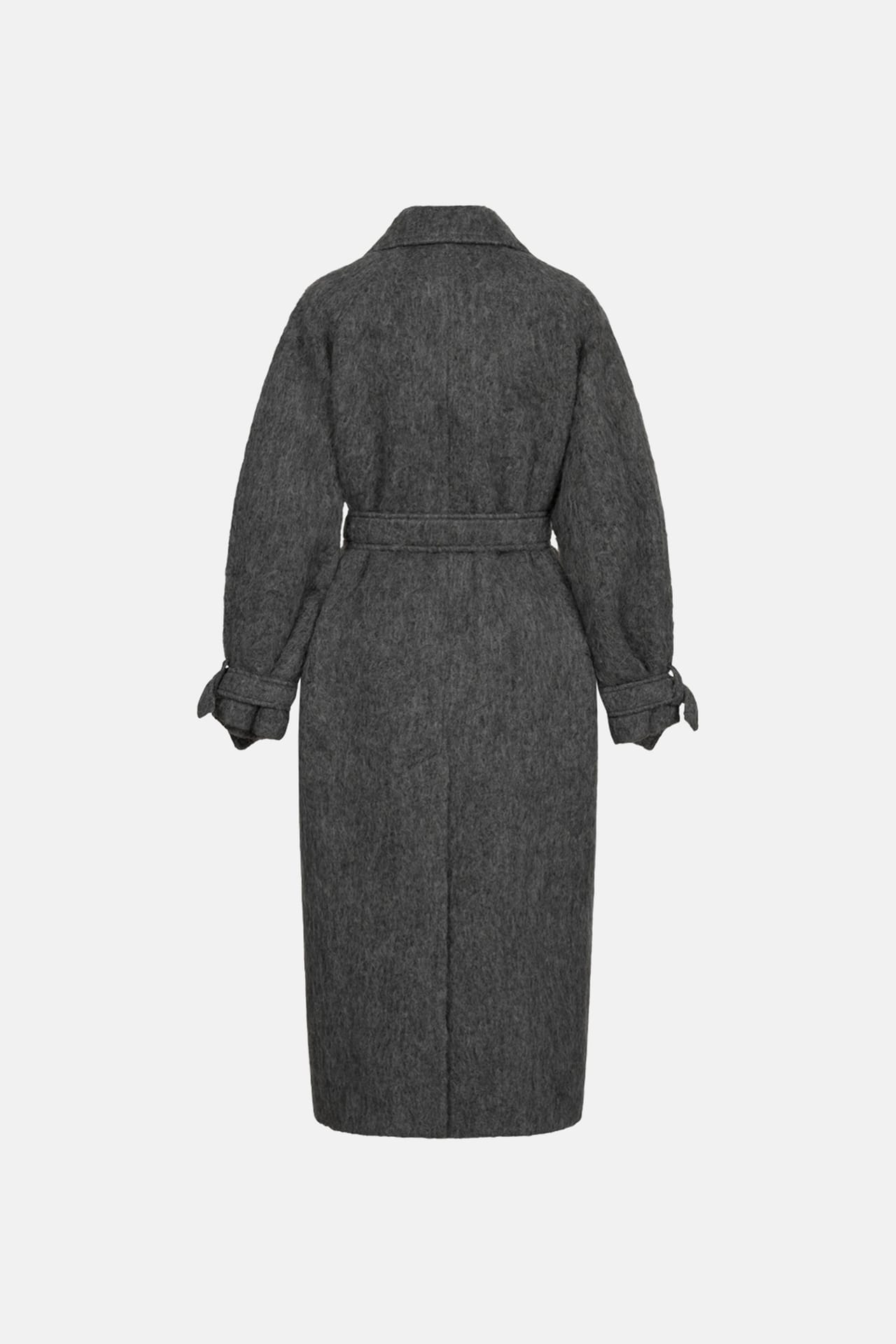 Manteau maxi en alpaga à manches tombantes - Photo 2