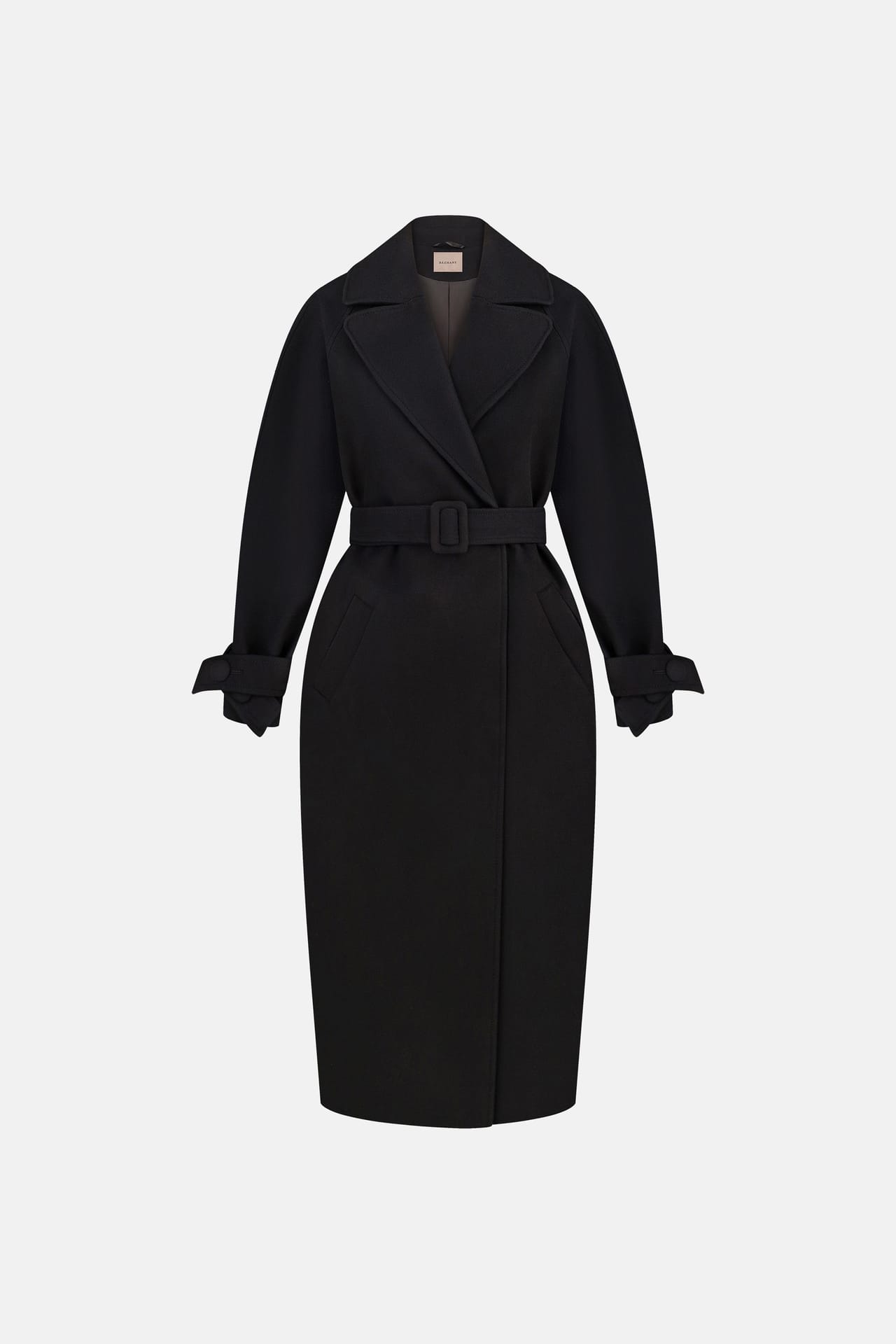 Manteau maxi en alpaga à manches tombantes - Photo 1