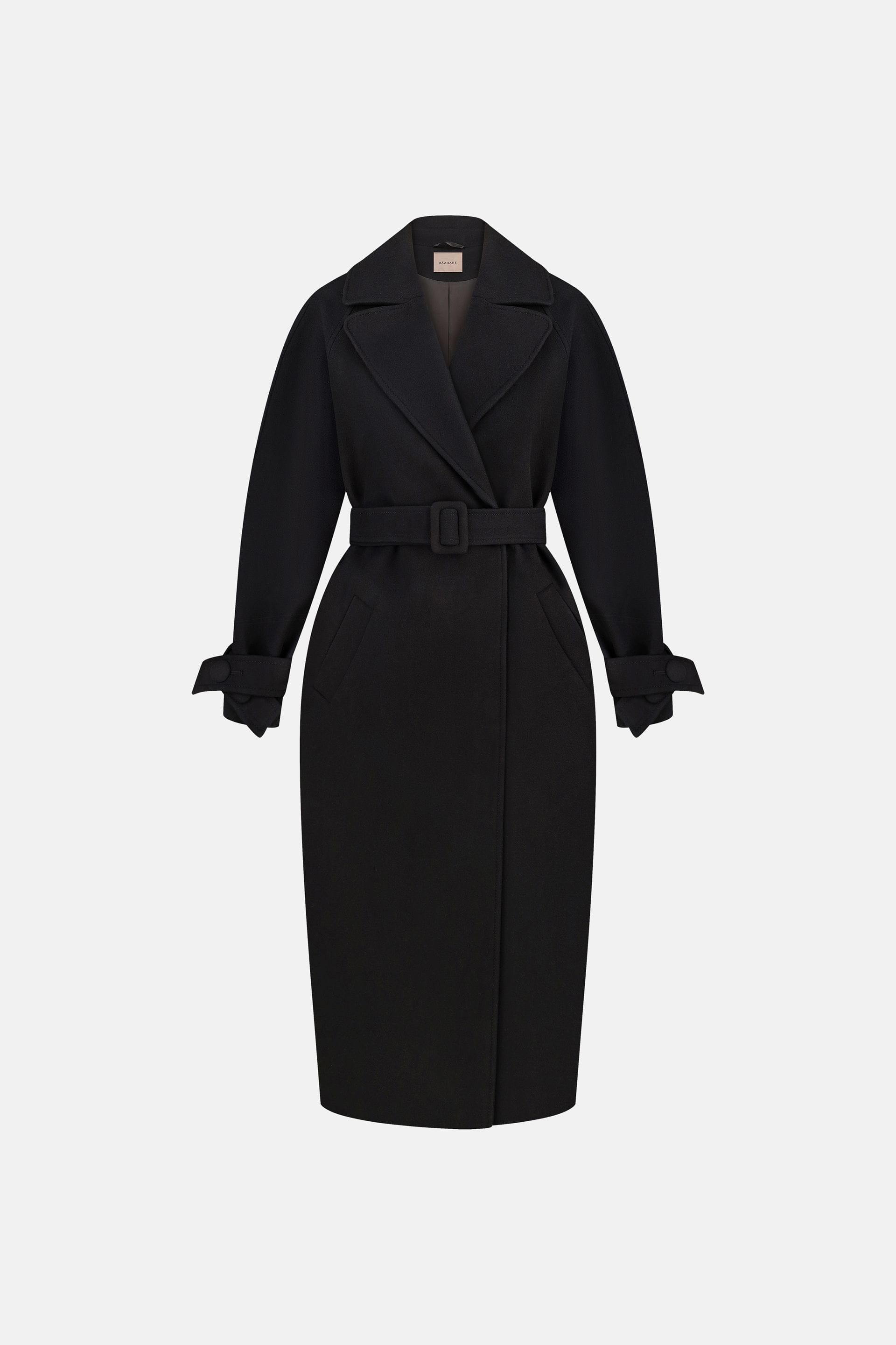 Manteau maxi en alpaga à manches tombantes - WWU-OC110-2-32 - Photo 2