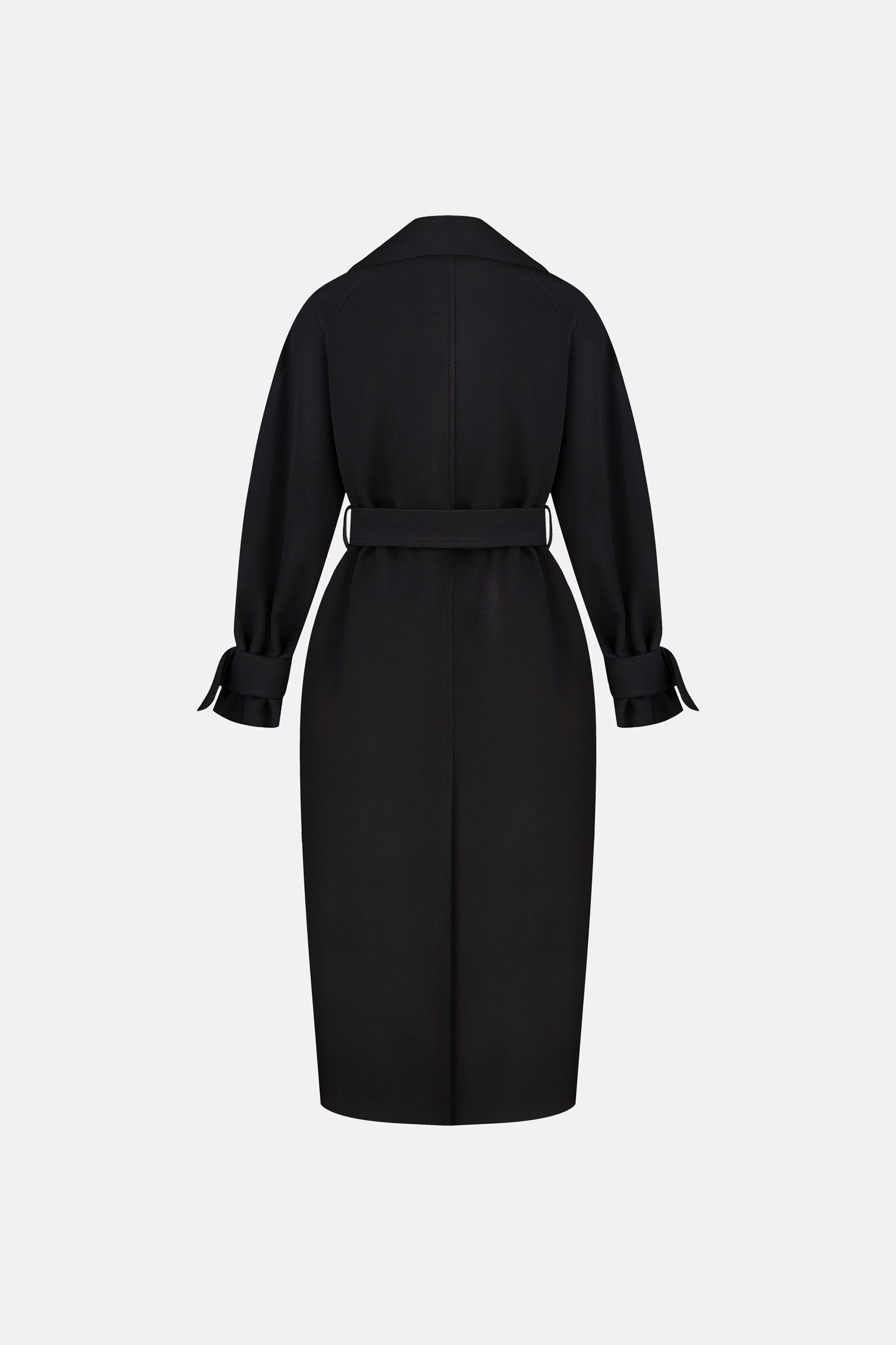 Manteau maxi en alpaga à manches tombantes - WWU-OC110-2-32 - Photo 3