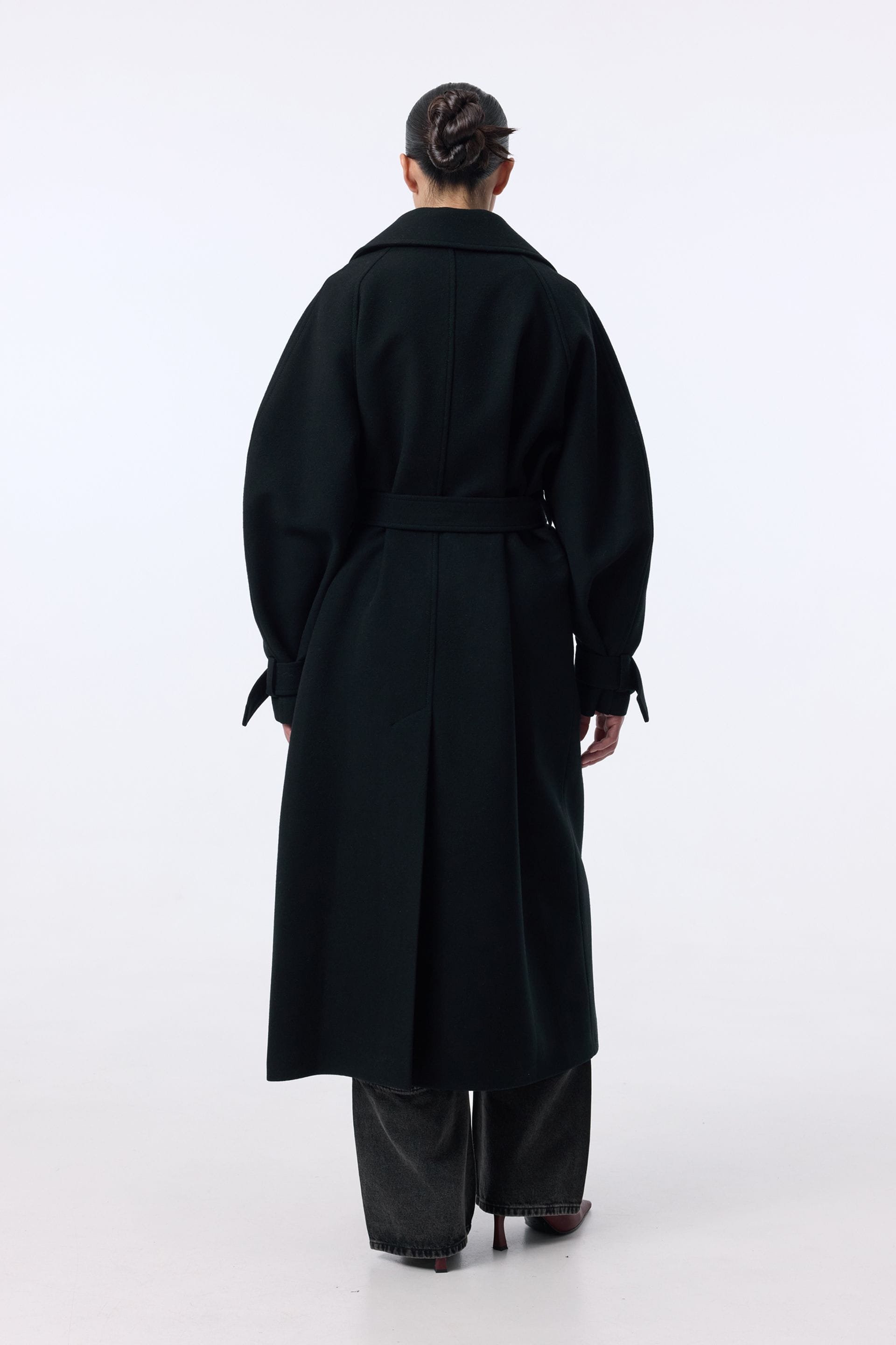 Manteau maxi en alpaga à manches tombantes - WWU-OC110-2-32 - Photo 5