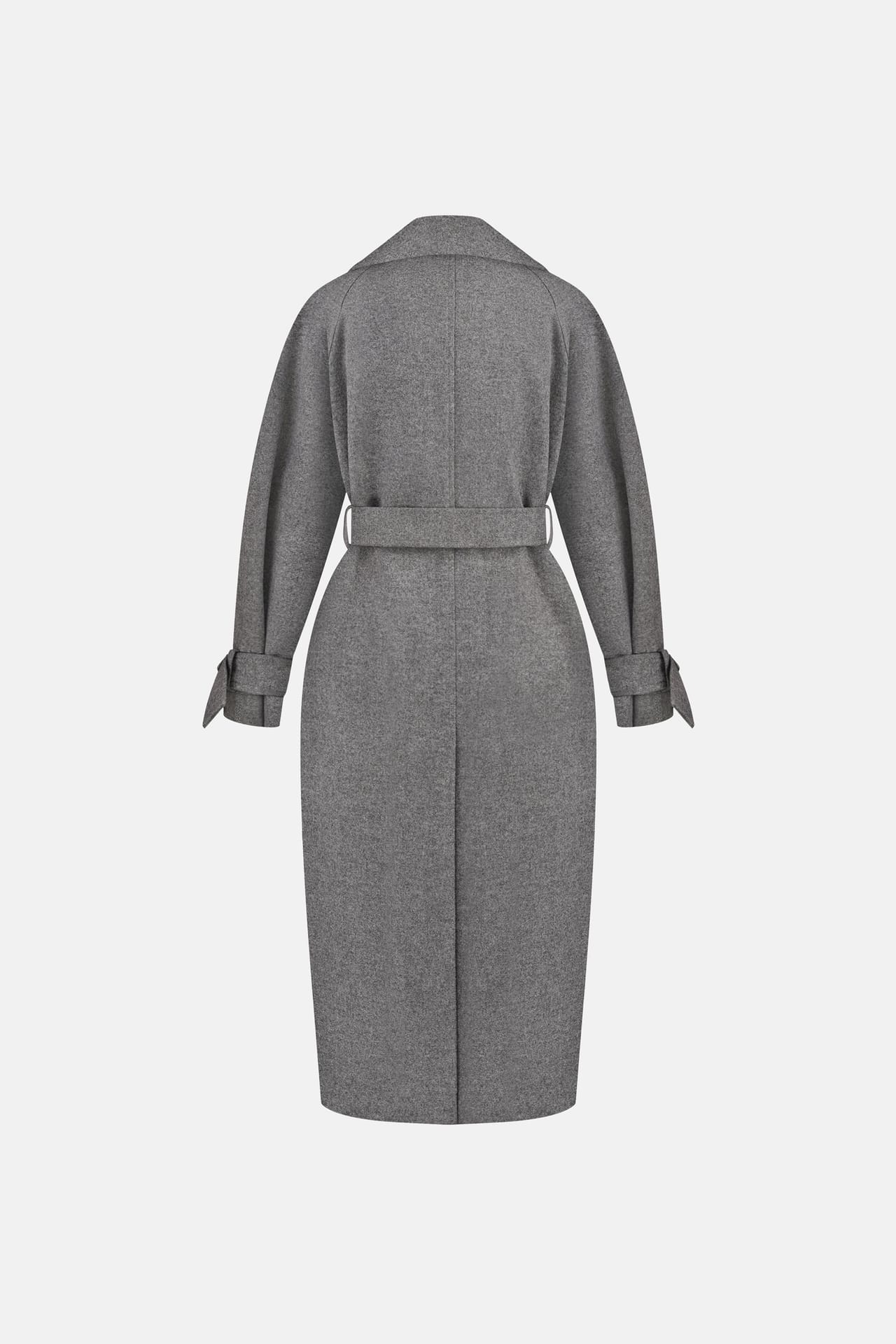 Manteau maxi en alpaga à manches tombantes - Photo 4