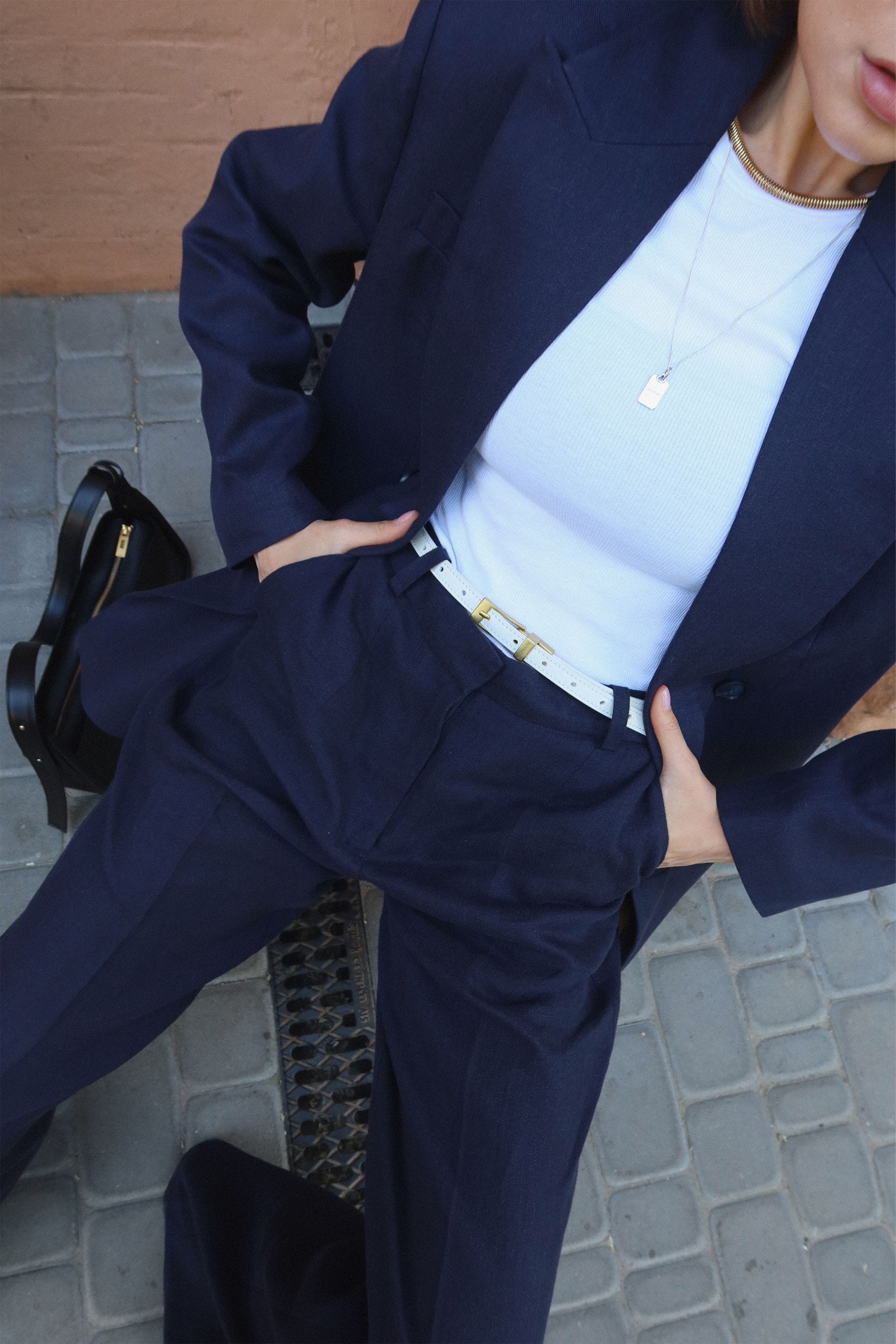 Leather belt - JW-B0015-3-81 - Photo 3