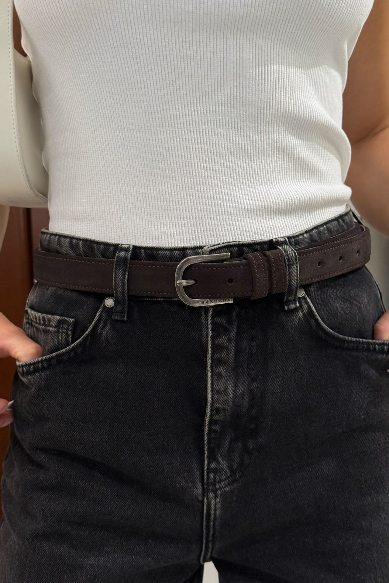 Suede belt - Photo 2