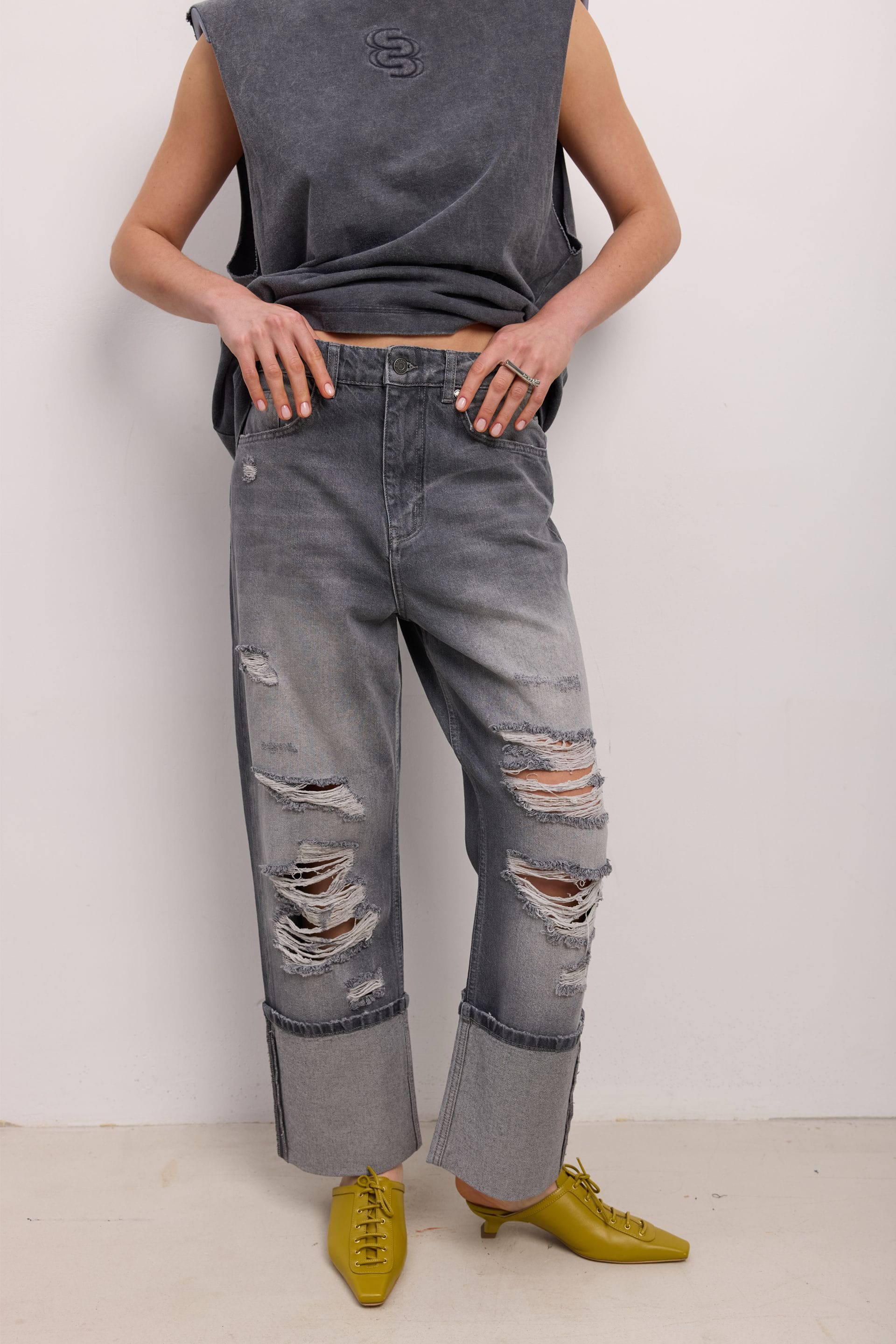 Boyish Ripped Jeans - WWB-DJ1006-7-63 - Photo 3