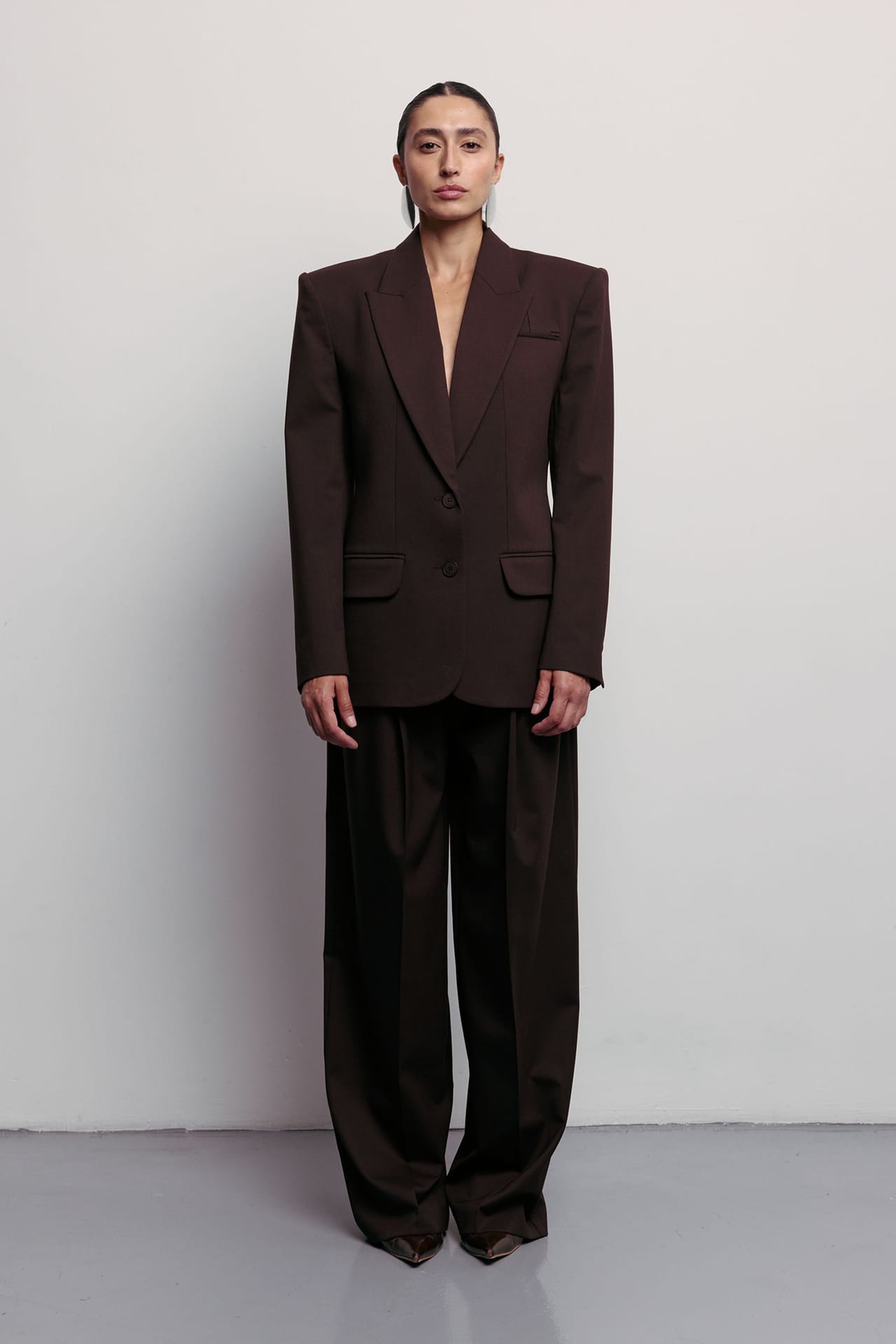Relaxed wool pants - Photo 1