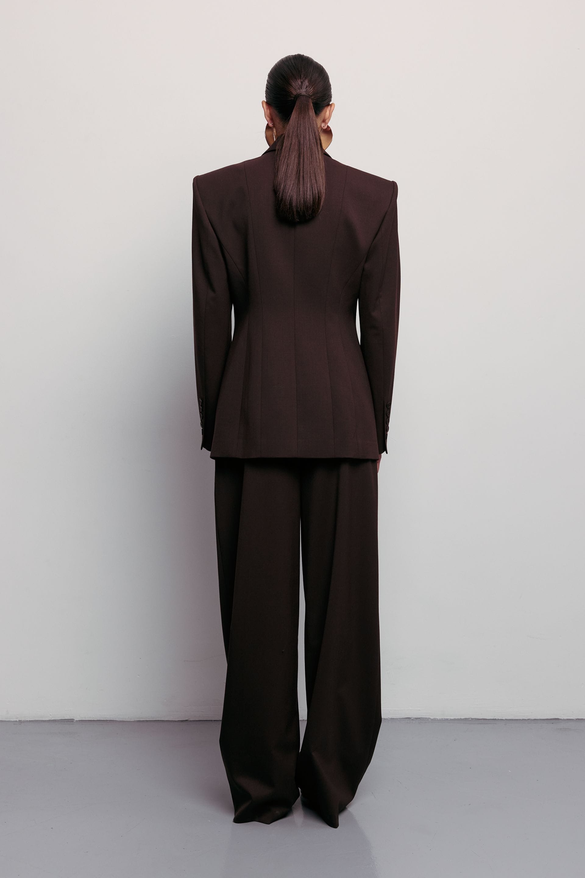 Pantalon en laine Relax Pants - WWB-P1068-14-1 - Photo 2
