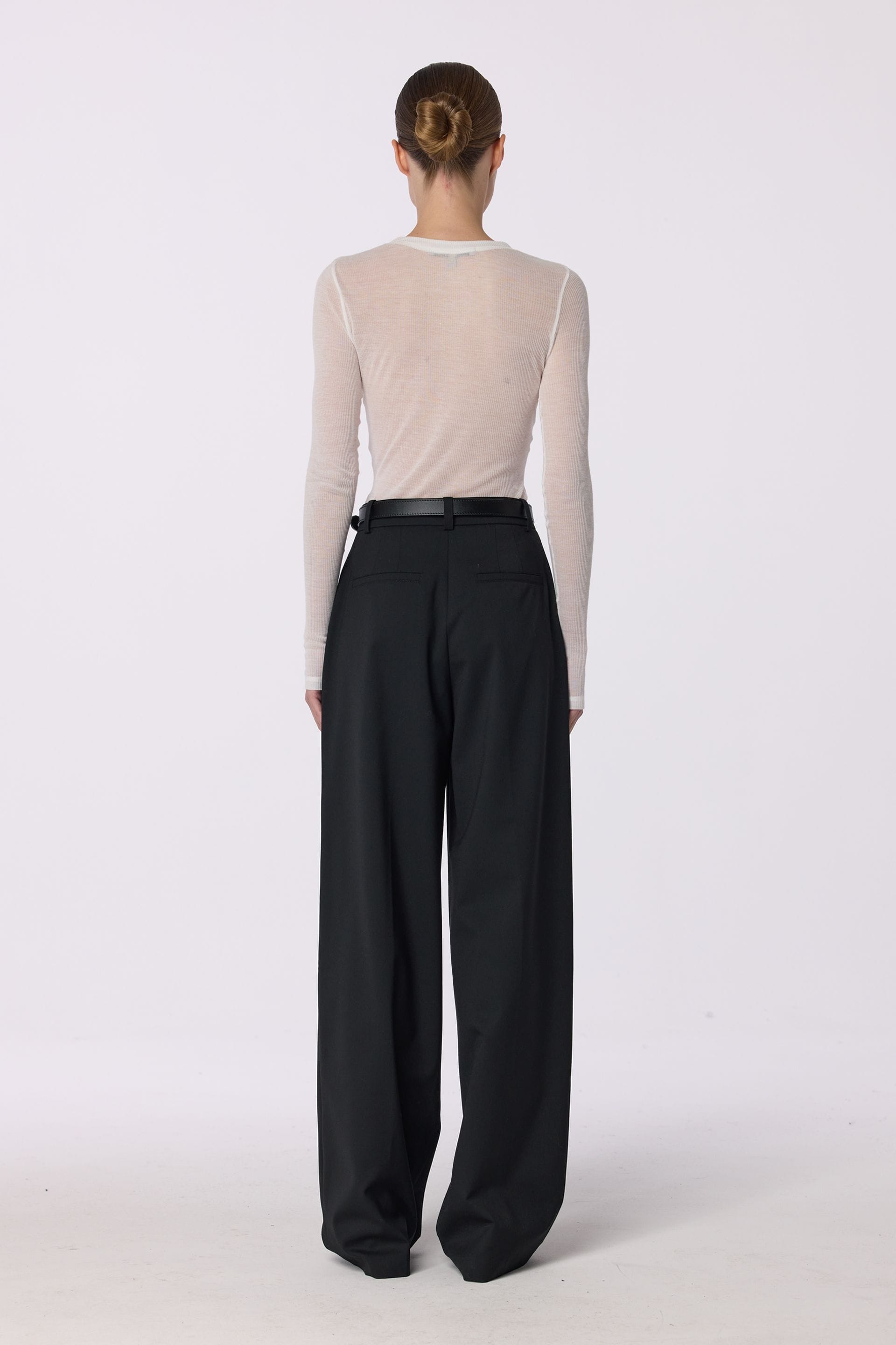 Pantalon en laine Relax Pants - WWB-P1068-2-1 - Photo 2