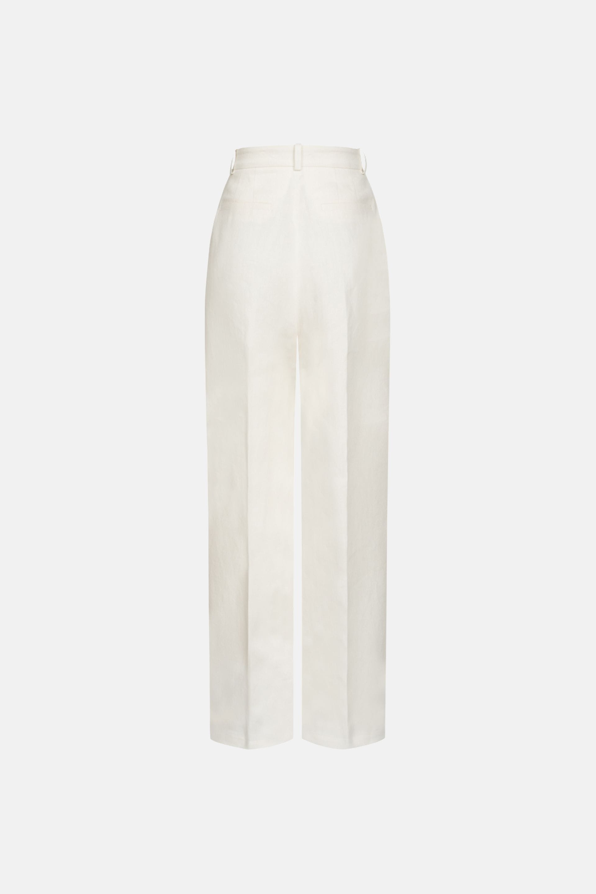 Relaxed cotton trousers with a mid-rise fit - WWB-P1068-3-12 - Photo 2