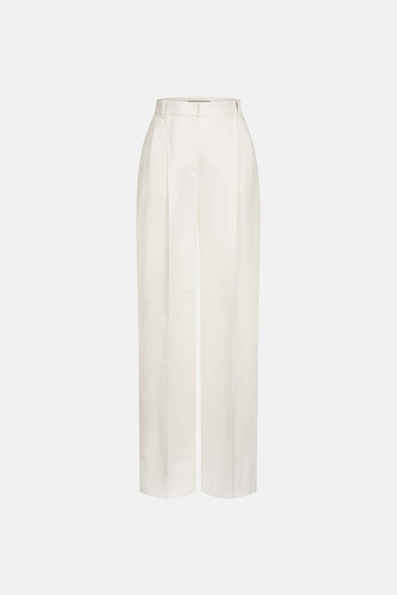 Linen relaxed trousers with a medium fit - Photo 1